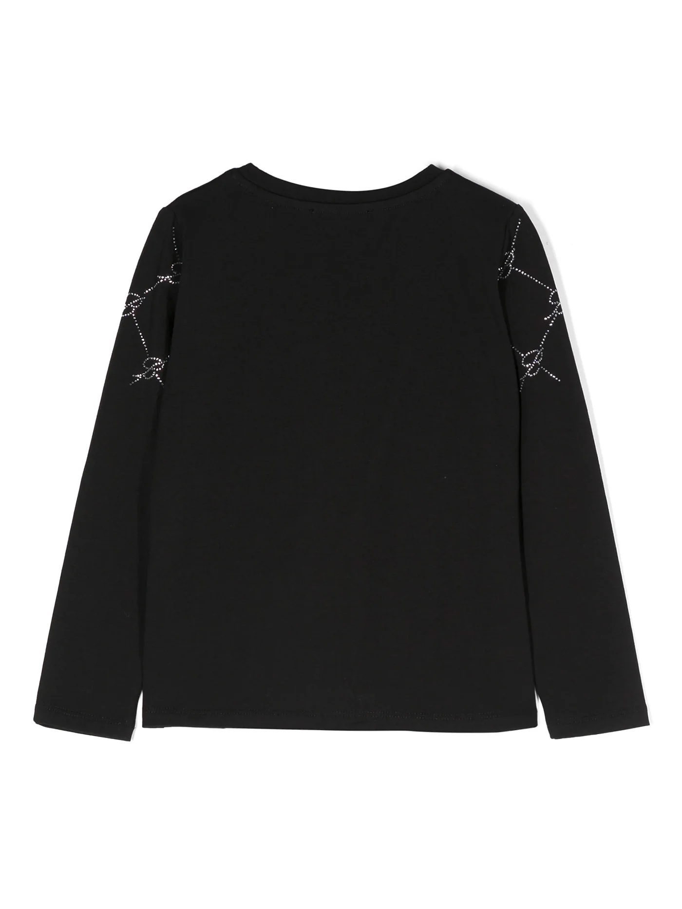 T-Shirt in black cotton - Image 2