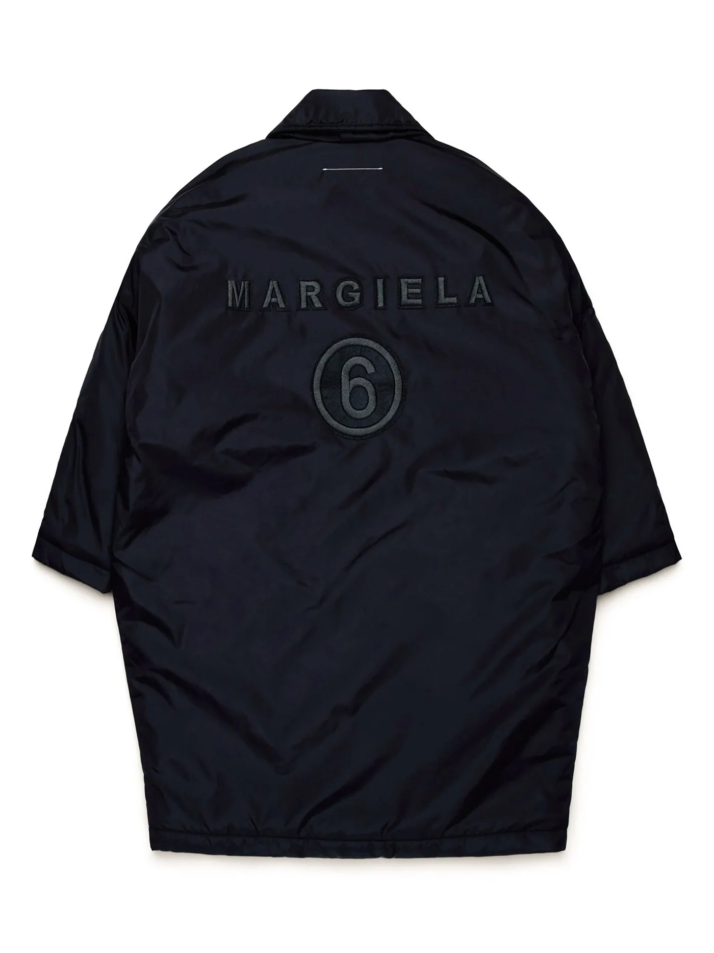 Coat in black polyamide - Image 2