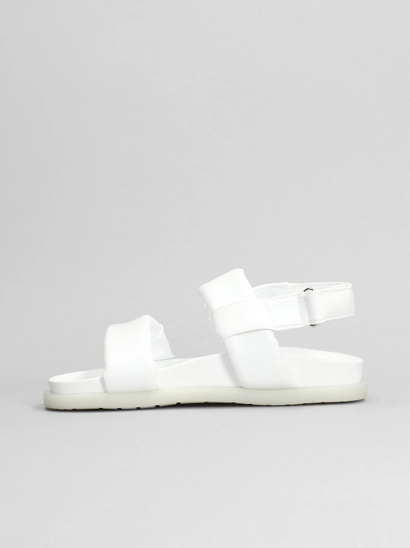 Flats in white leather - Image 3