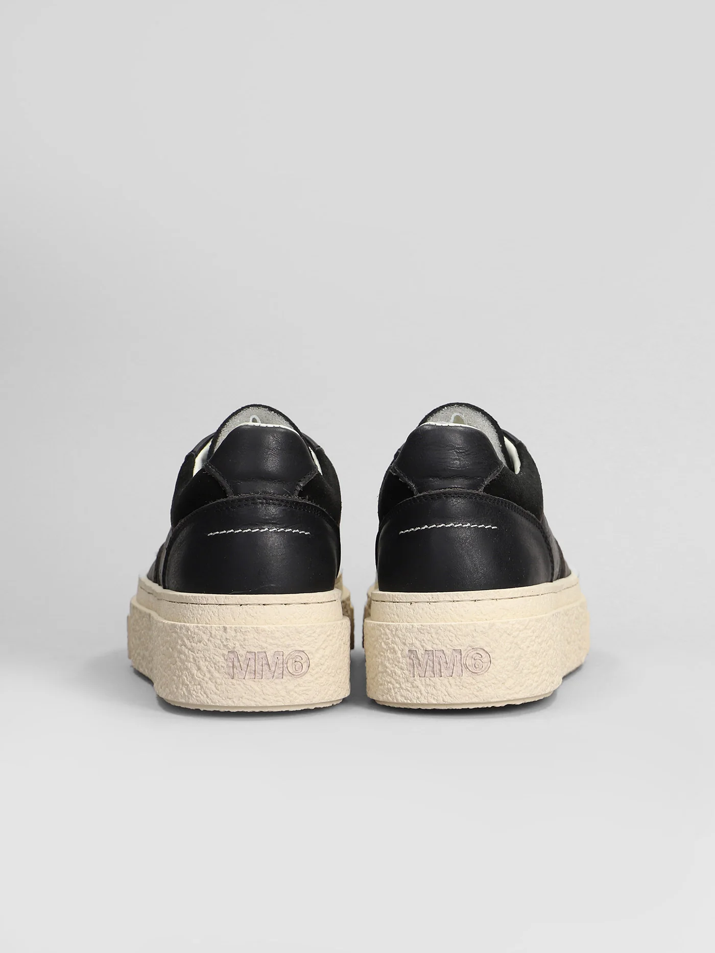 Sneakers in black suede and leather - Image 4