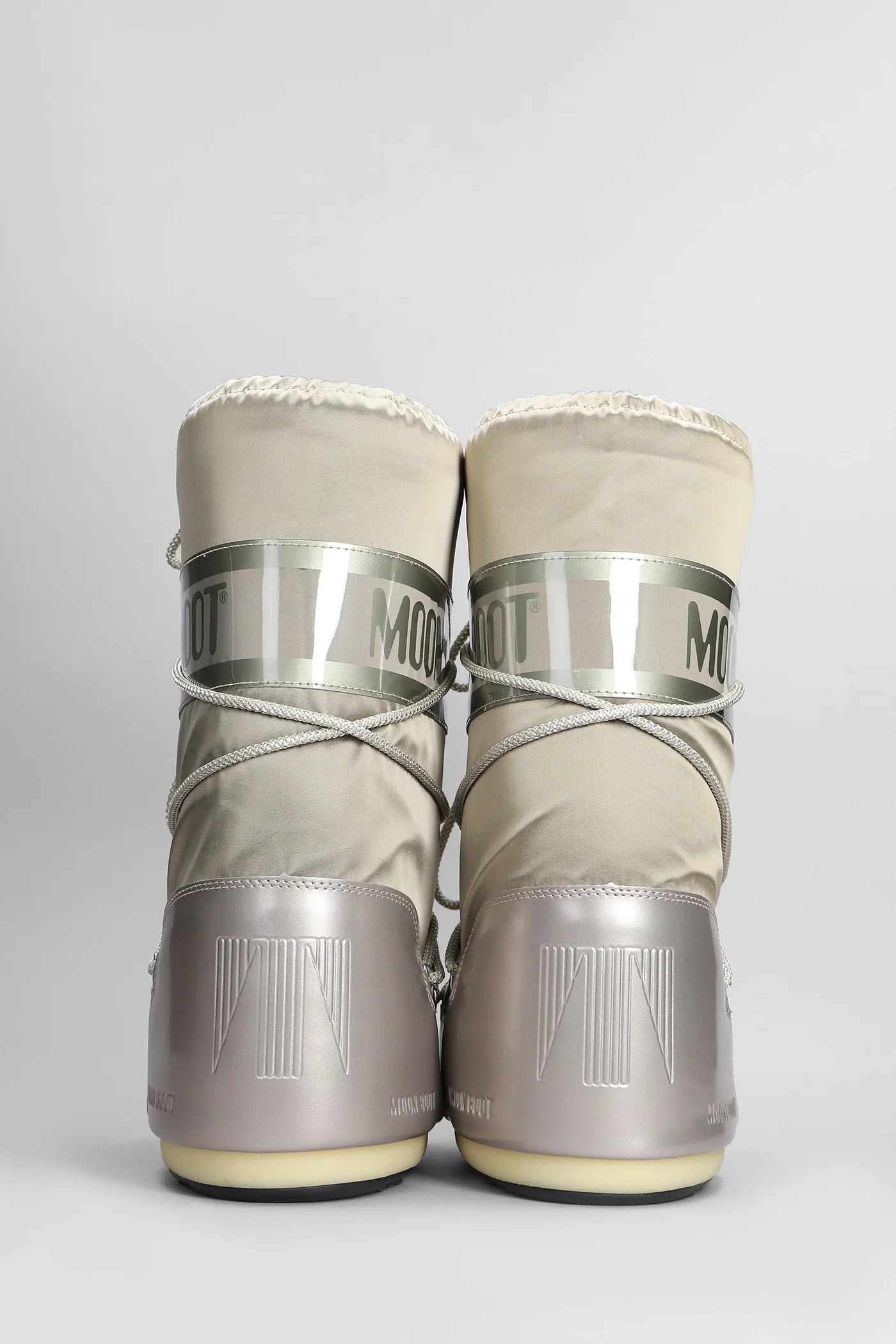 Mb icon glance low heels boots in platinum nylon - Image 4