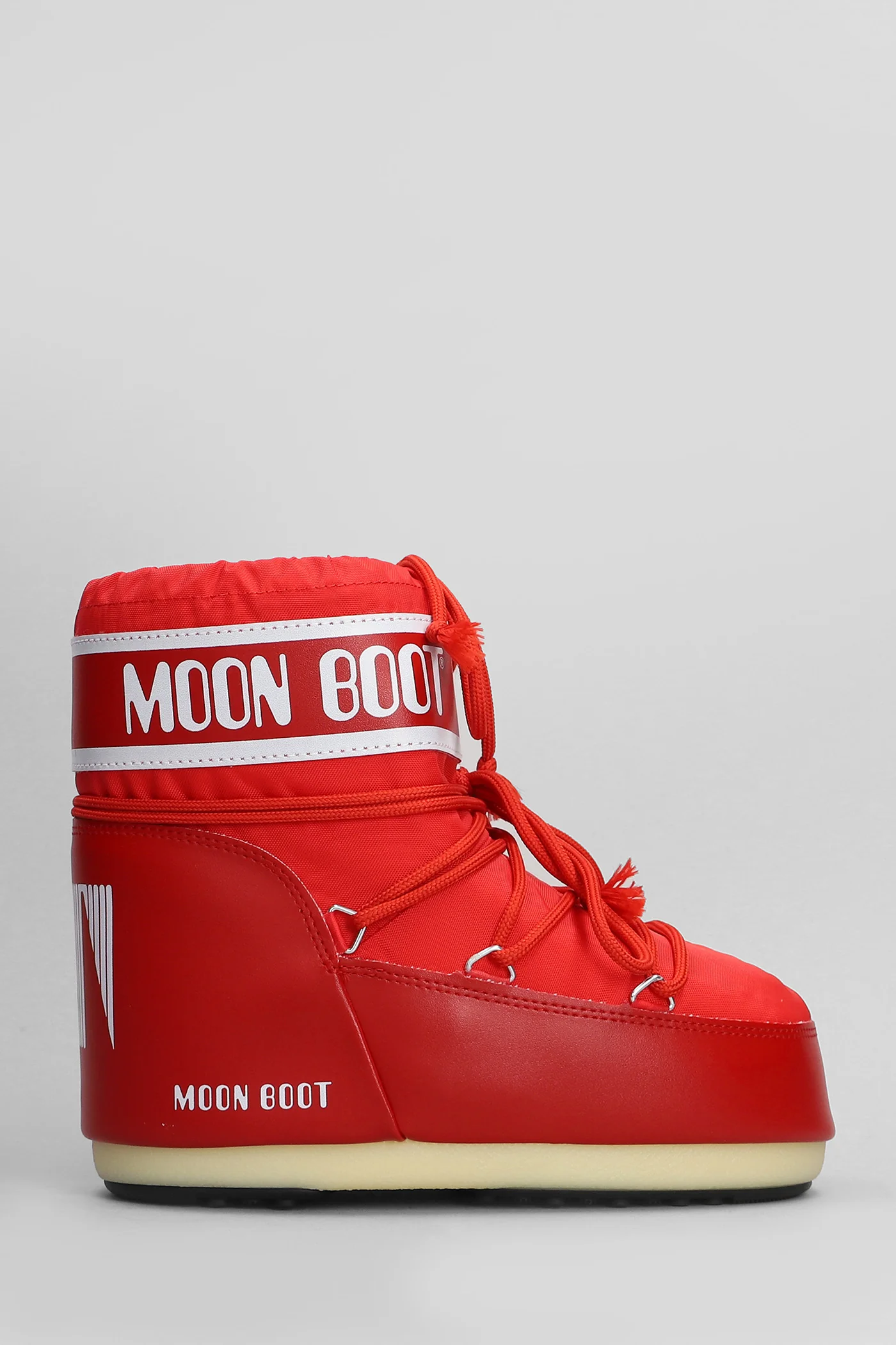 Mb icon low nylon low heels Ankle boots in red nylon