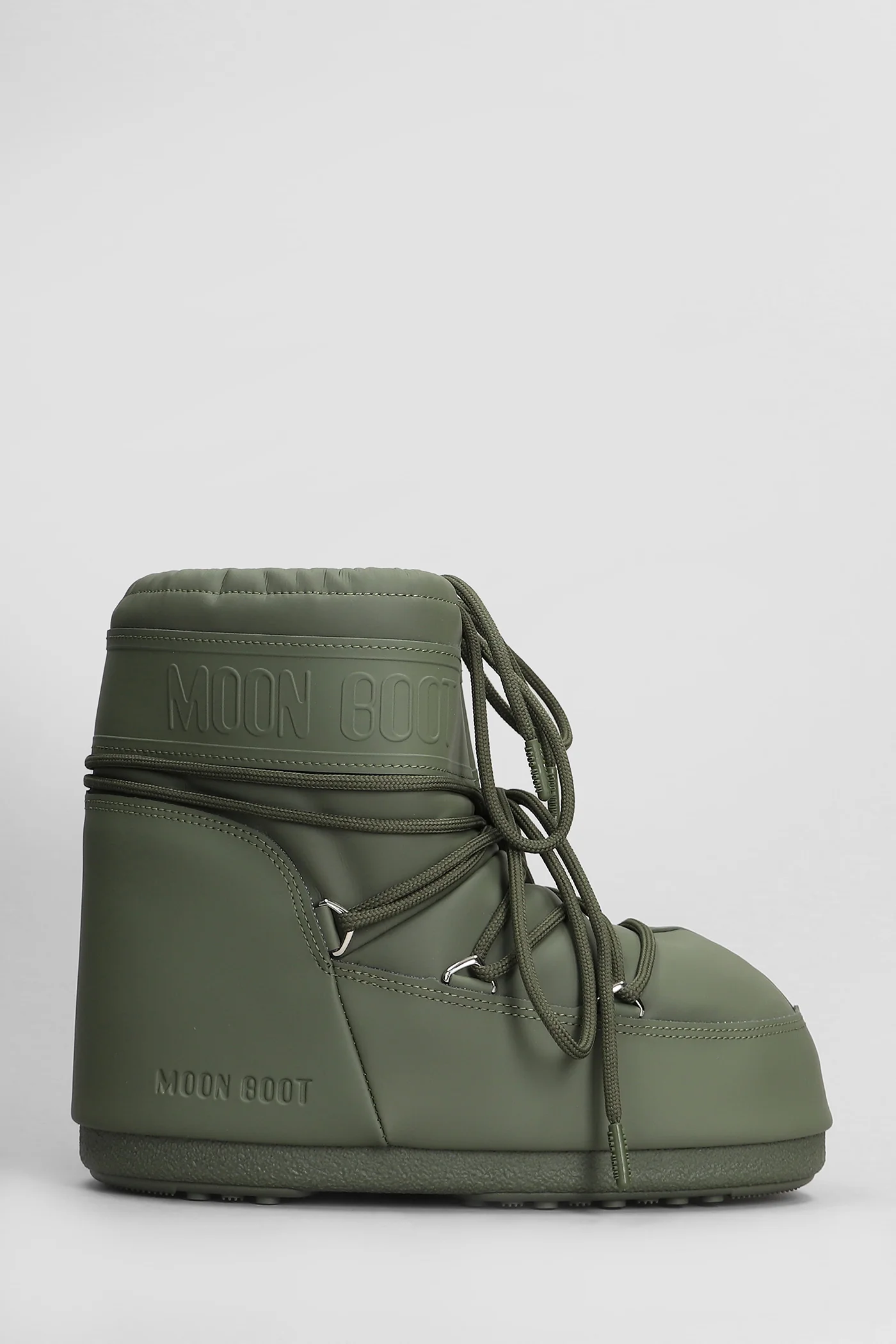 Mb icon low rubber Ankle boots in green PVC