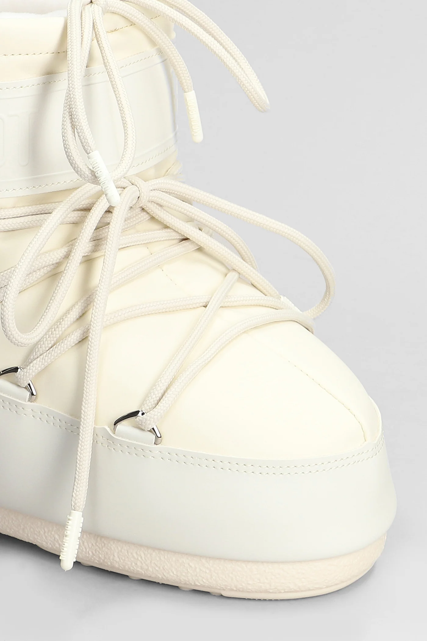 Mb icon low rubber low heels Ankle boots in beige PVC - Image 5