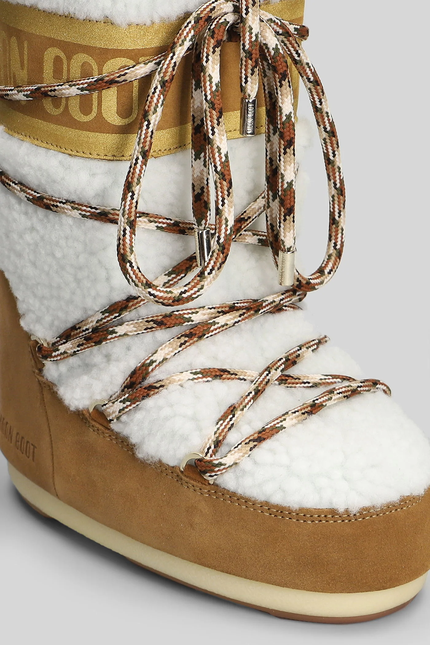 Mb icon shearling low heels boots in leather color Shearling - Image 5