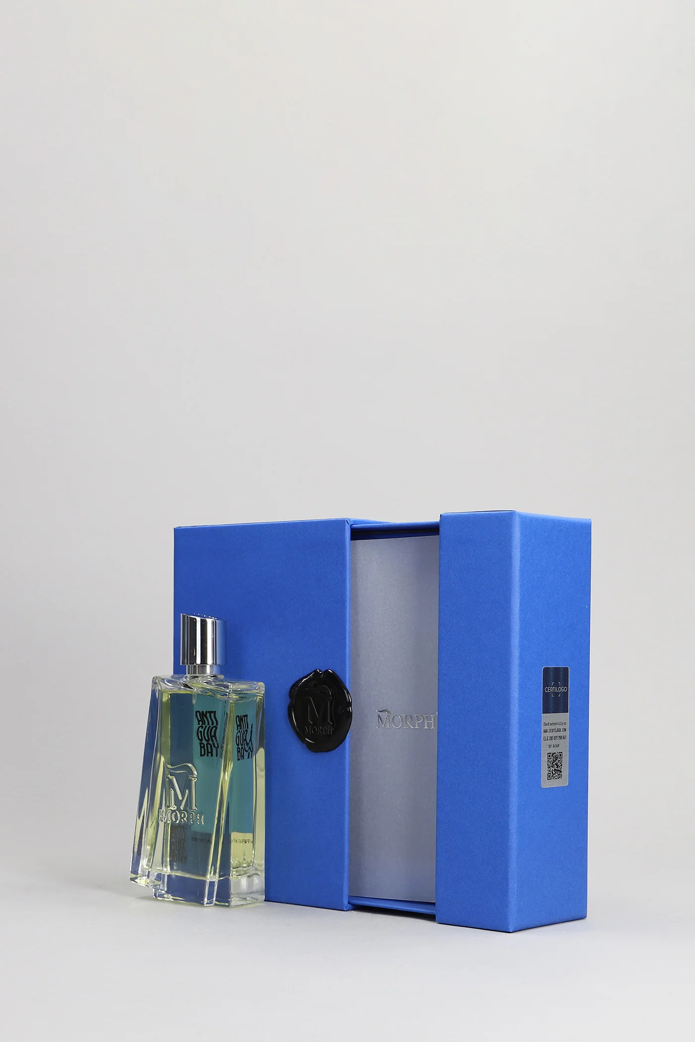 Antigua Bay Perfume in blue glass - Image 2