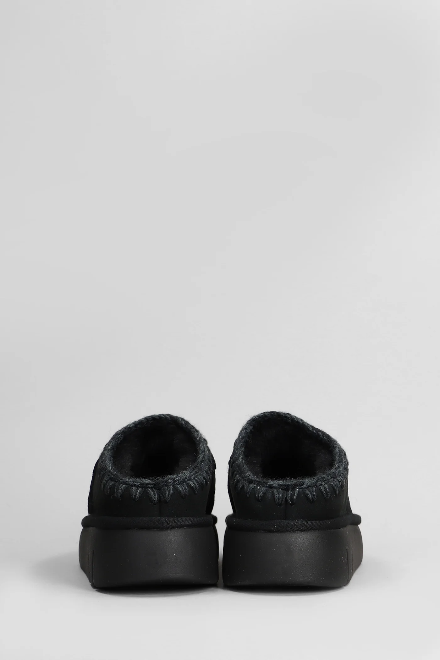 Bounce clog Slipper-Mule in black suede - Image 4