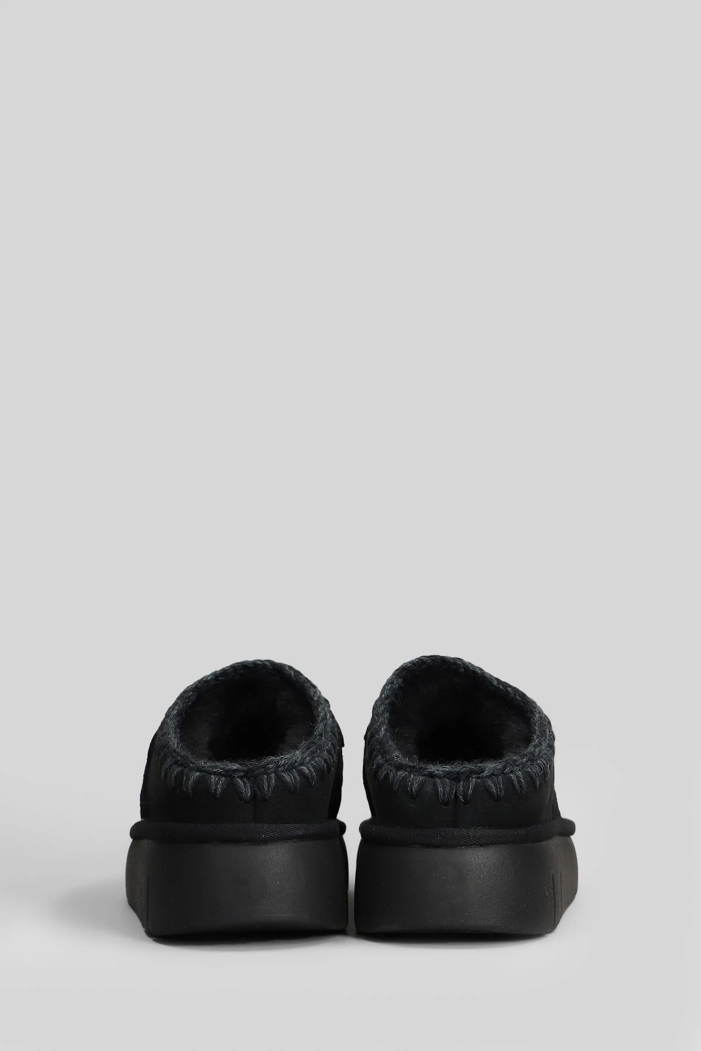Bounce clog Slipper-Mule in black suede - Image 4