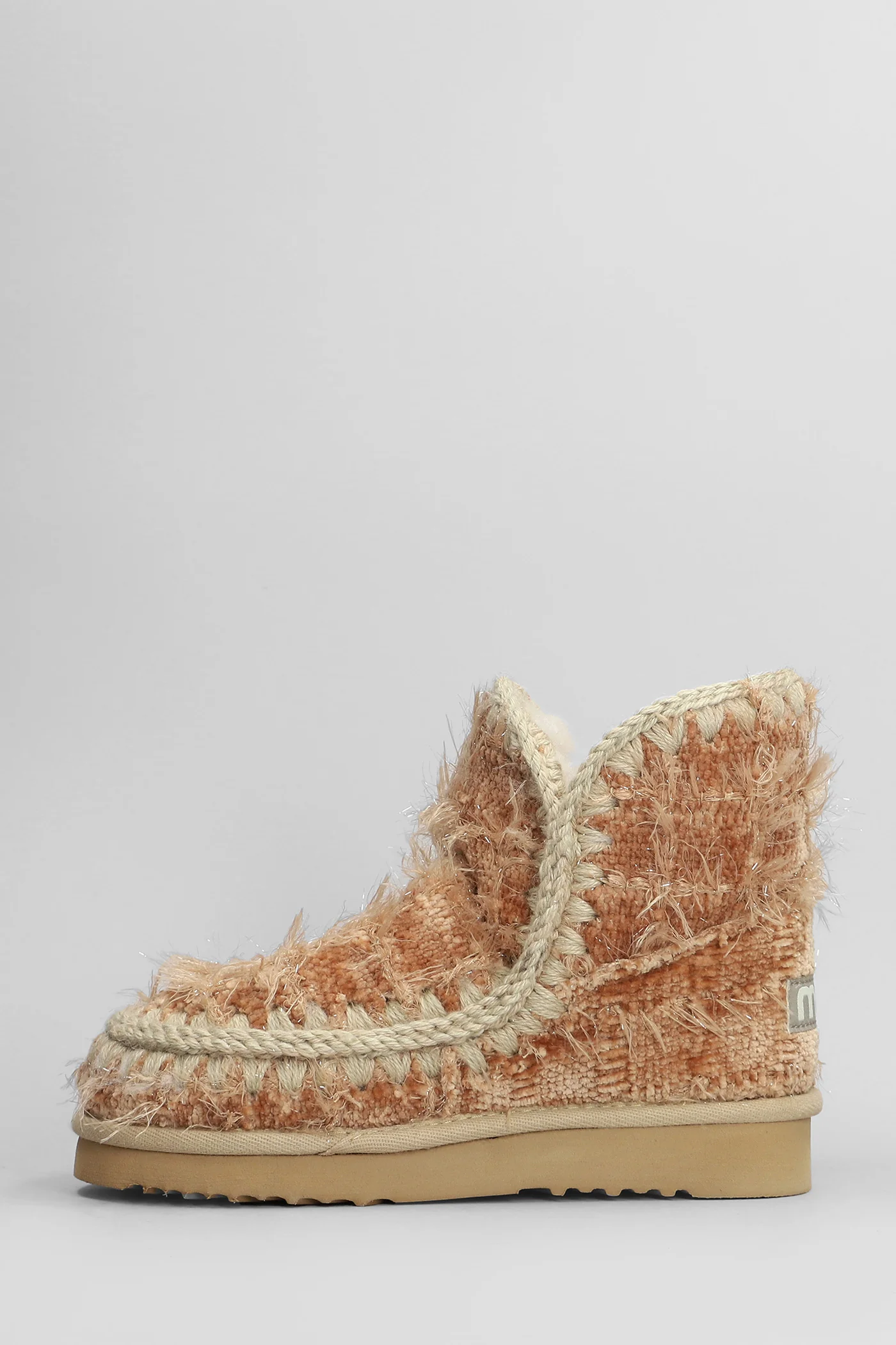 Eskimo 18 low heels Ankle boots in beige leather - Image 3
