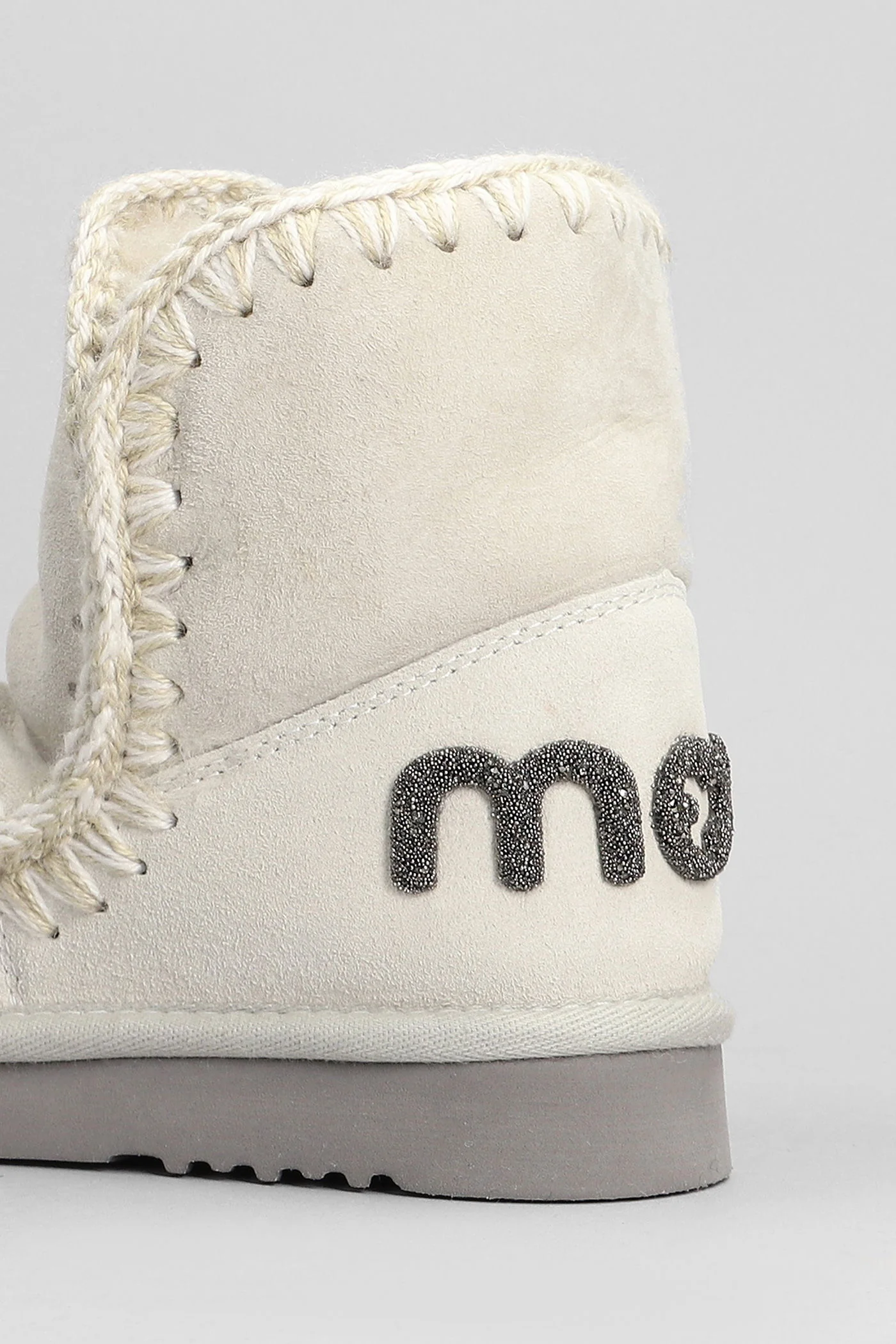 Eskimo 18 low heels Ankle boots in beige suede - Image 5