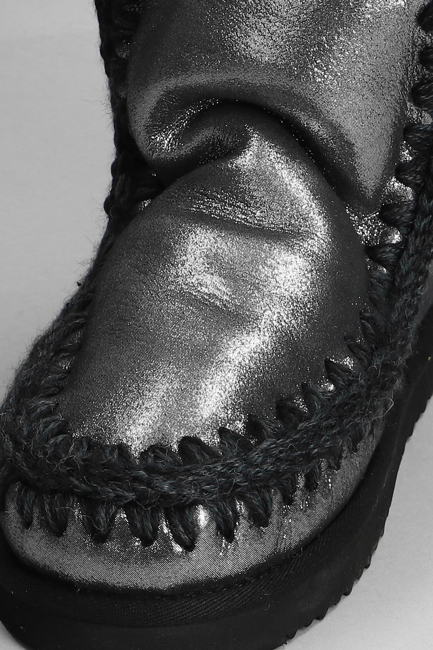 Eskimo 18 low heels Ankle boots in black glitter - Image 5