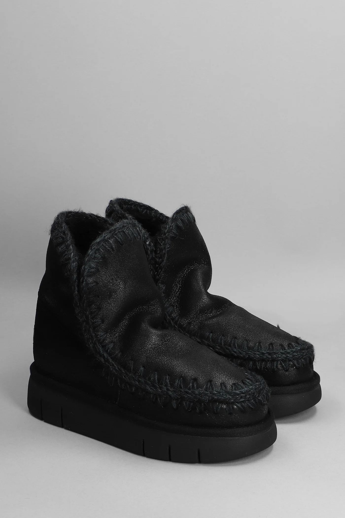 Eskimo 18 low heels Ankle boots in black leather - Image 2