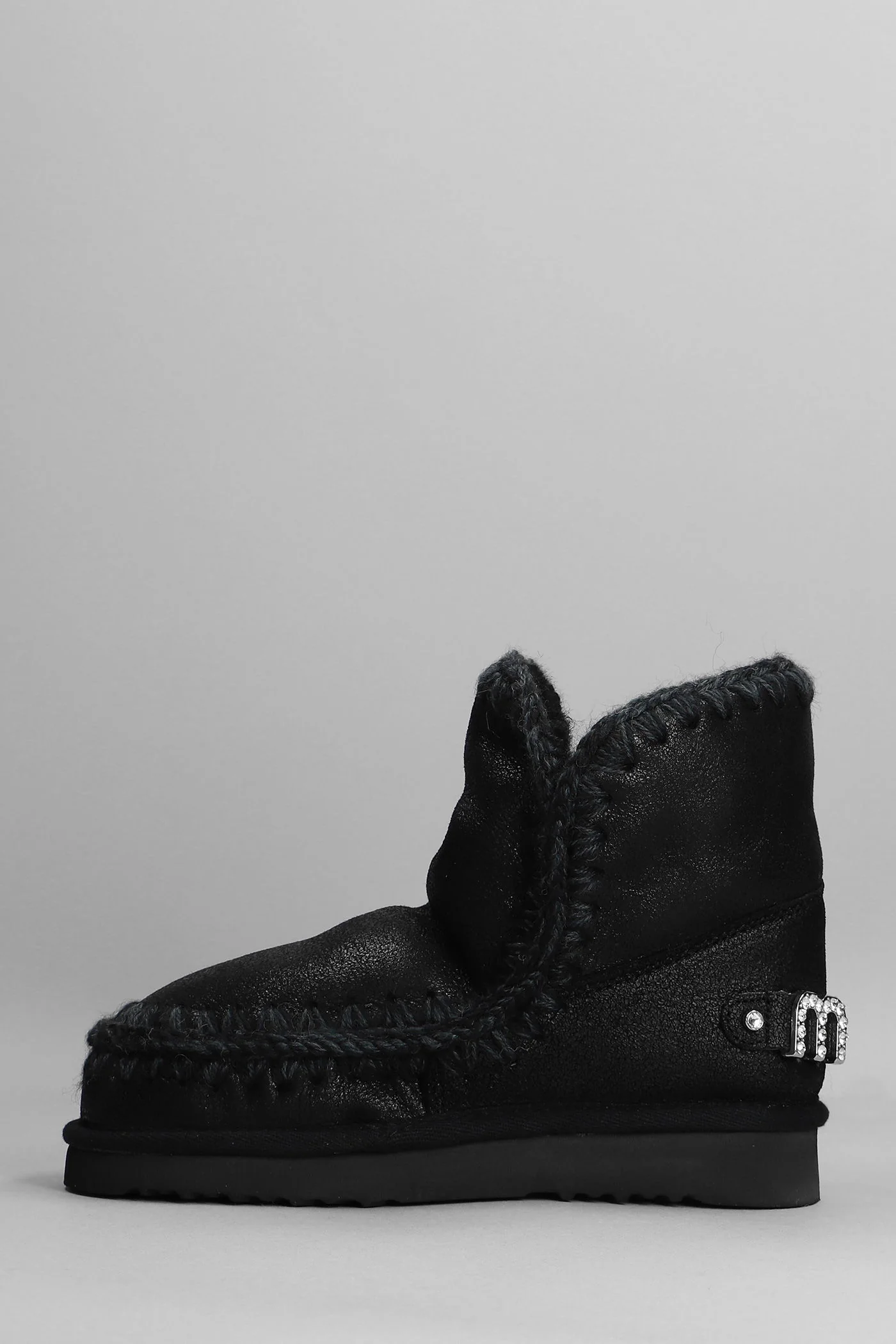 Eskimo 18 low heels Ankle boots in black leather - Image 3