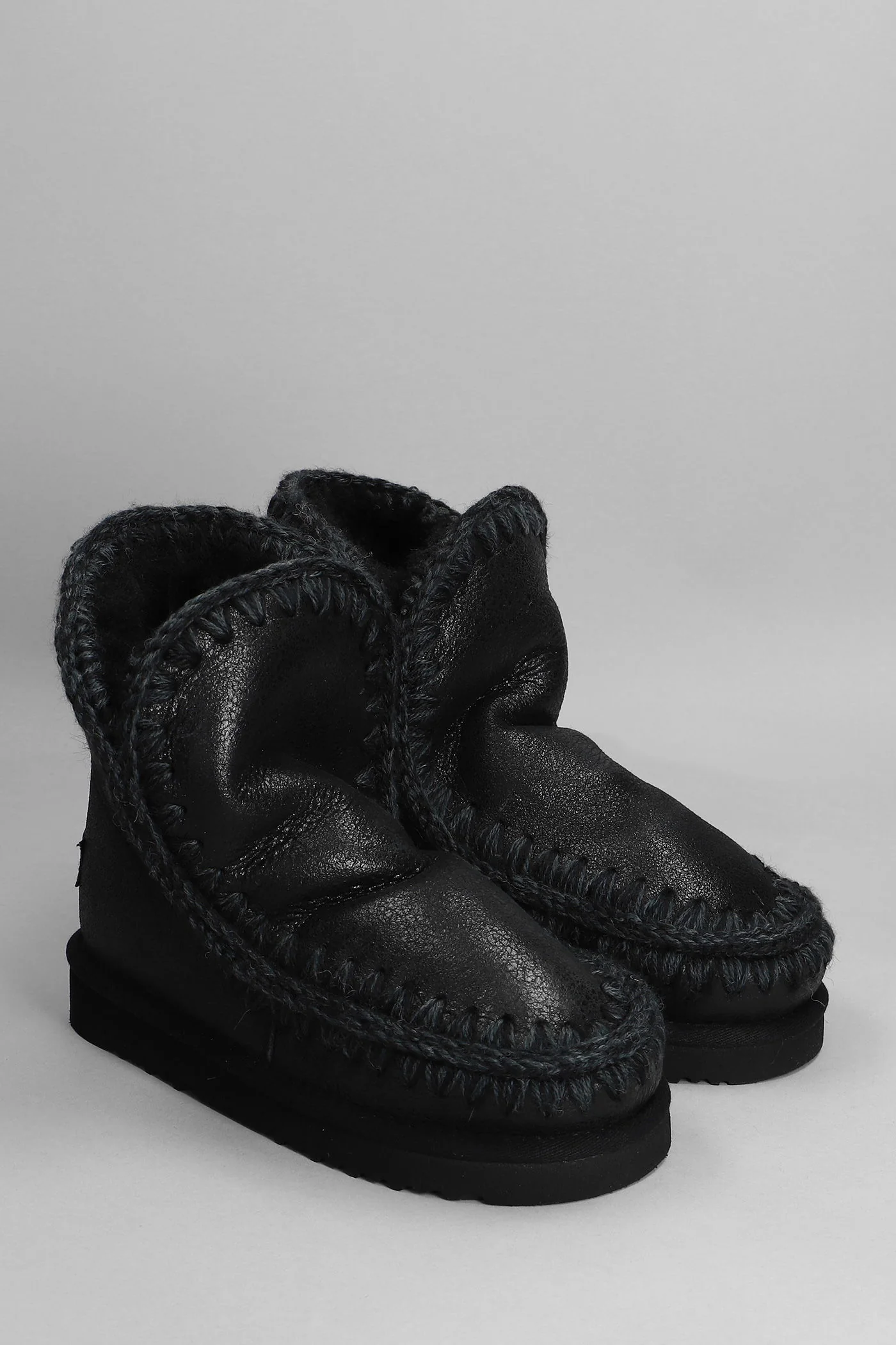 Eskimo 18 low heels Ankle boots in black leather - Image 2