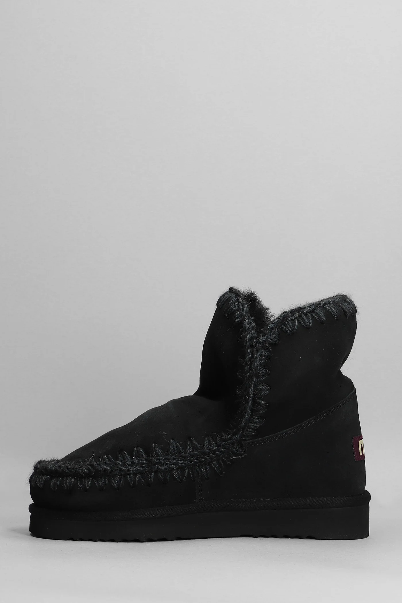 Eskimo 18 low heels Ankle boots in black suede - Image 3