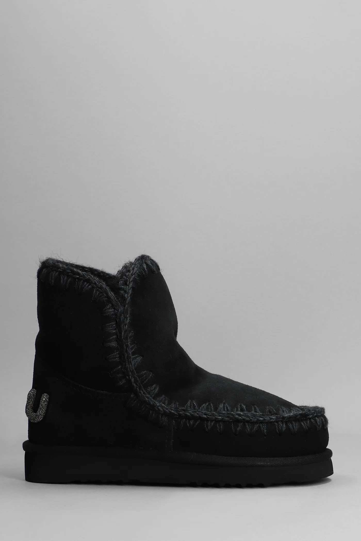 Eskimo 18 low heels Ankle boots in black suede