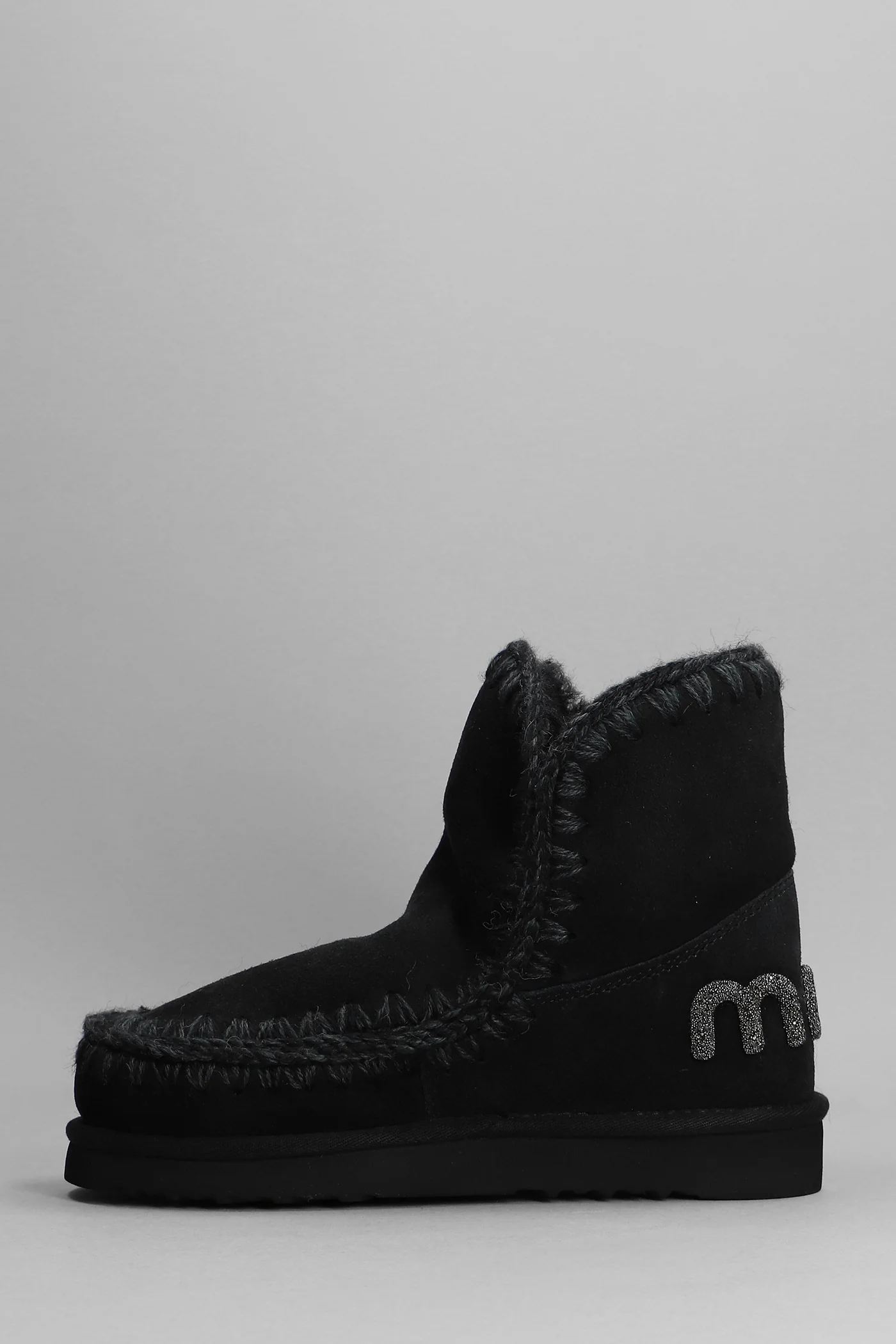 Eskimo 18 low heels Ankle boots in black suede - Image 3