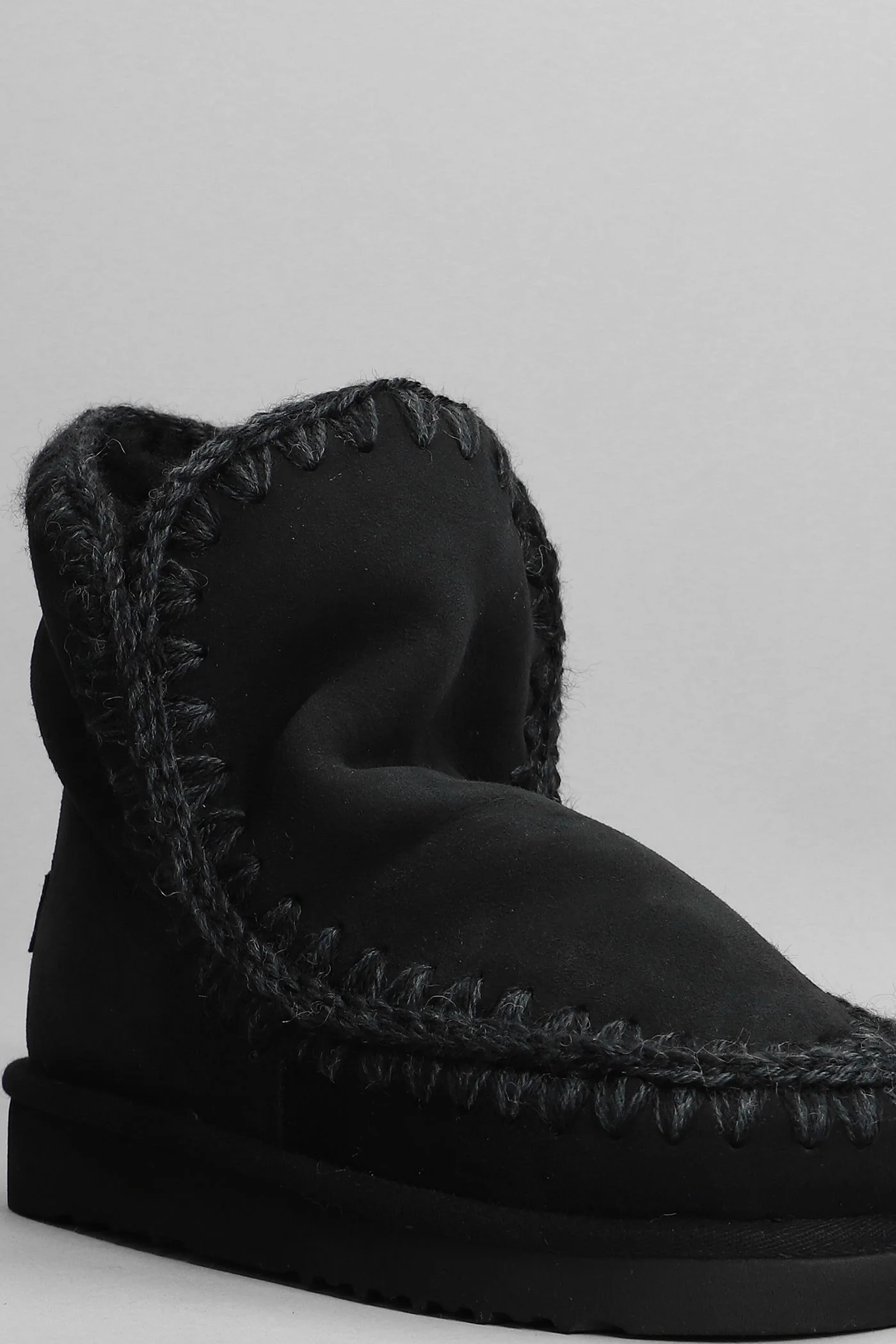 Eskimo 18 low heels Ankle boots in black suede - Image 5