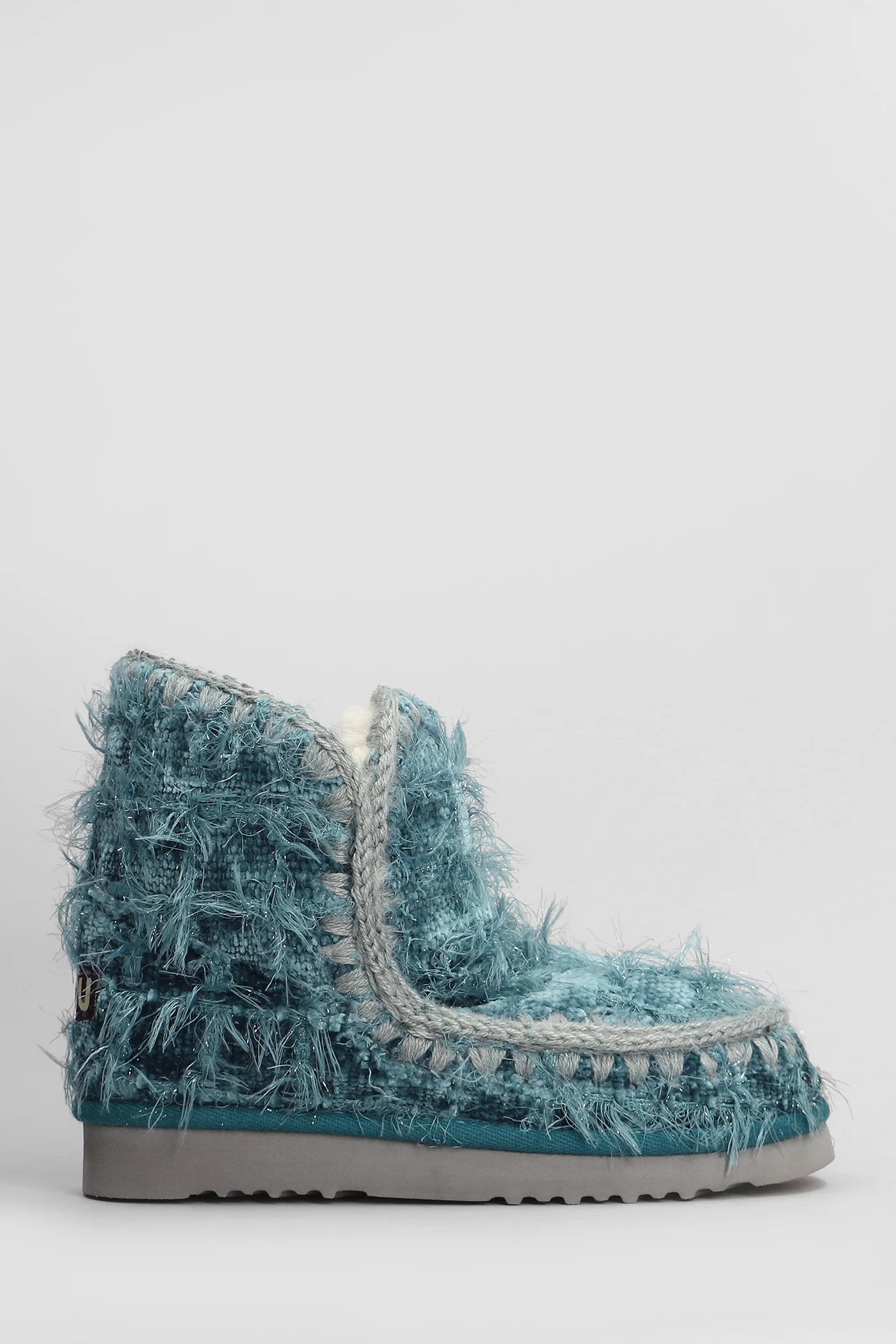 Eskimo 18 low heels Ankle boots in blue leather