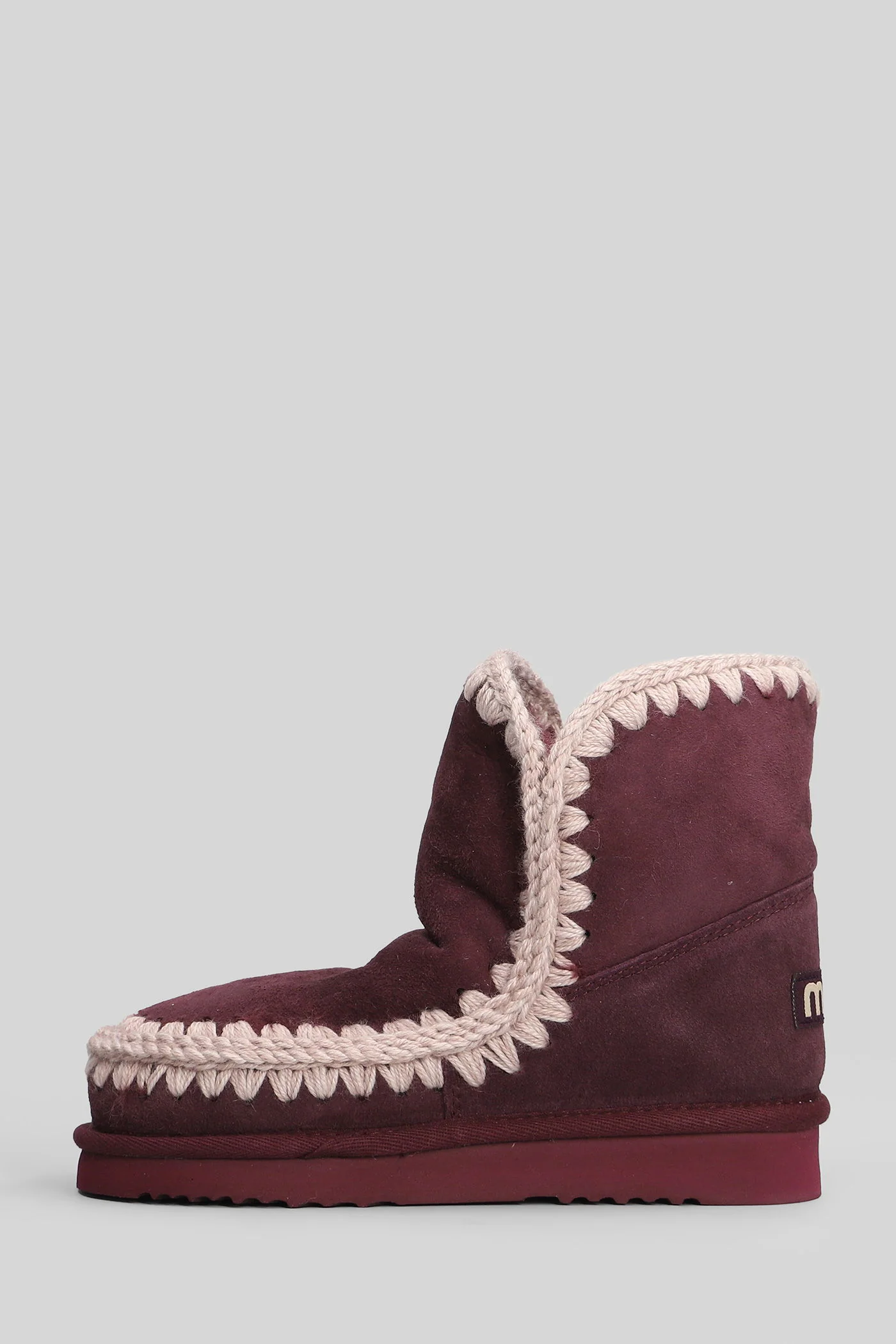 Eskimo 18 low heels Ankle boots in bordeaux suede - Image 3