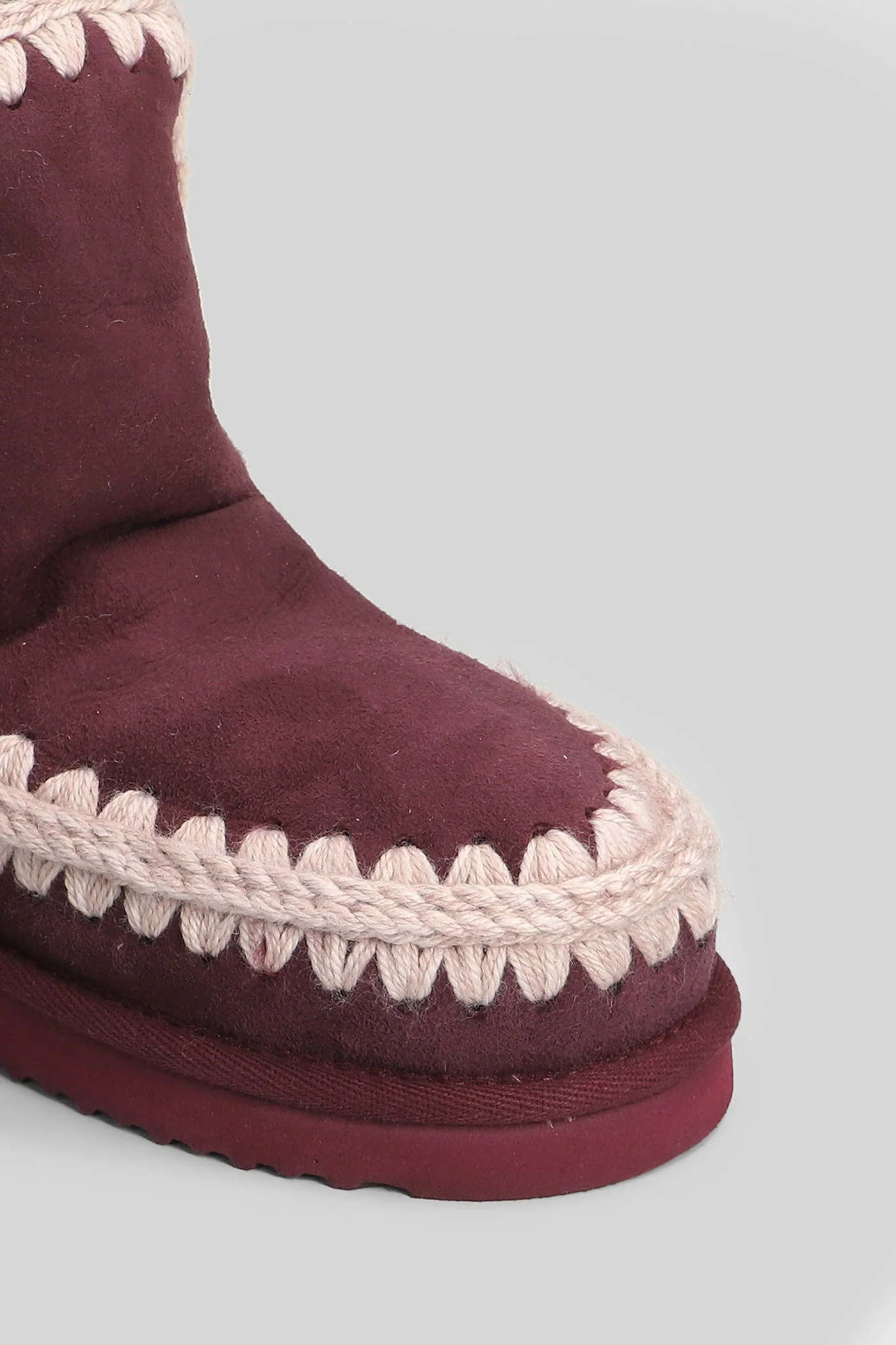 Eskimo 18 low heels Ankle boots in bordeaux suede - Image 5