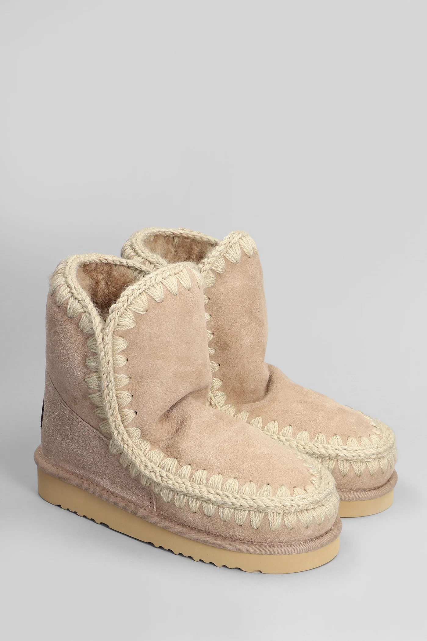 Eskimo 18 low heels Ankle boots in Camel suede - Image 2
