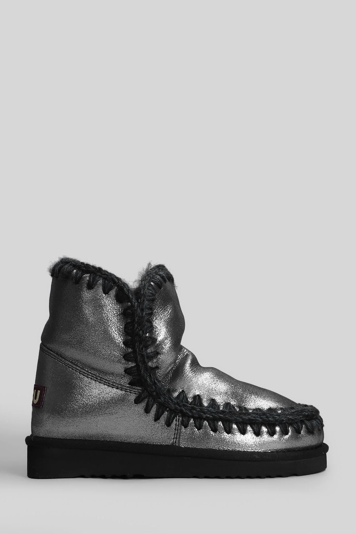 Eskimo 18 low heels Ankle boots in grey glitter