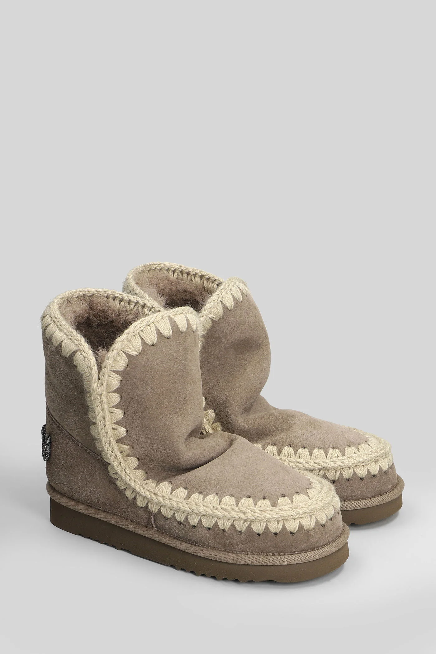 Eskimo 18 low heels Ankle boots in grey suede - Image 2