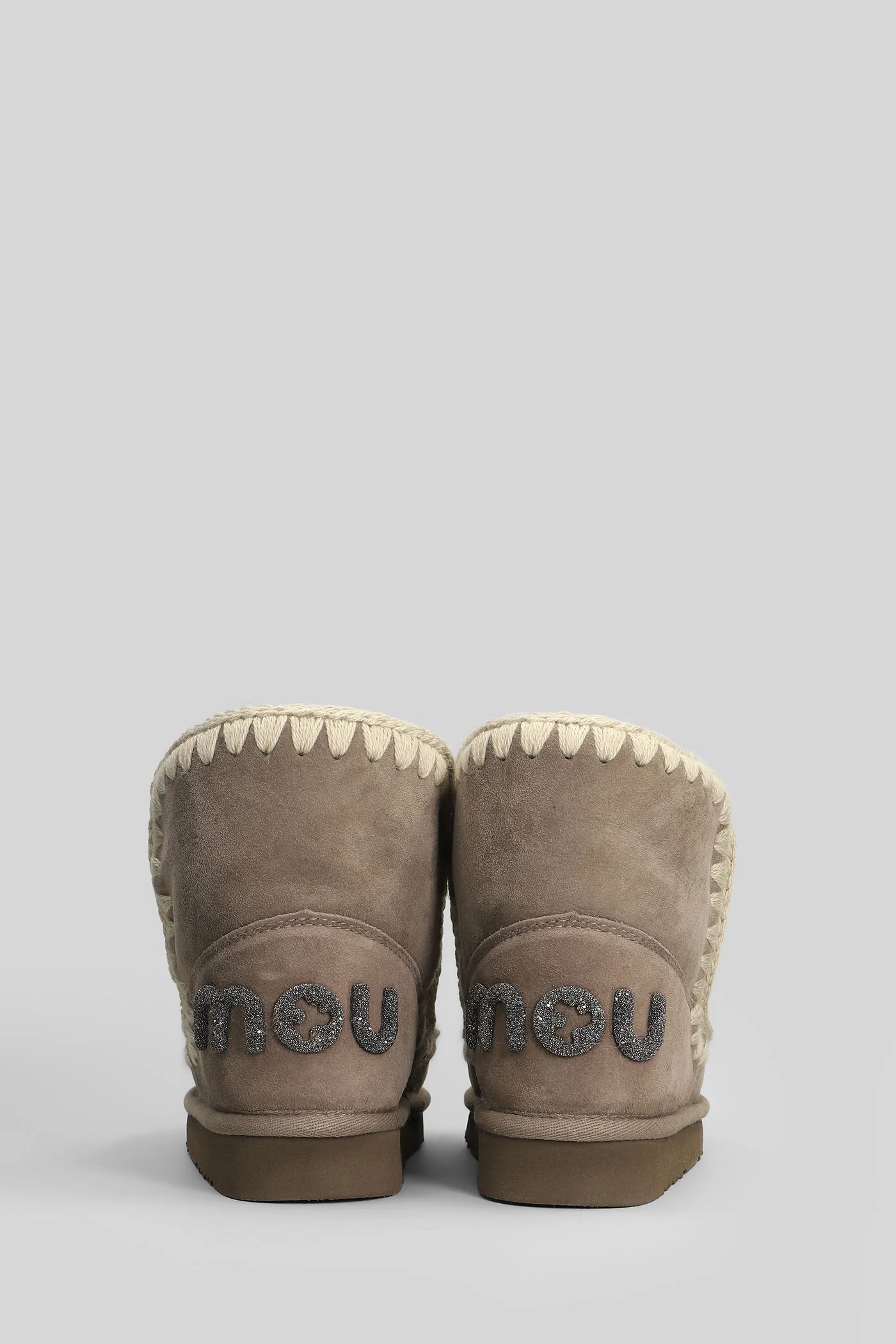Eskimo 18 low heels Ankle boots in grey suede - Image 4