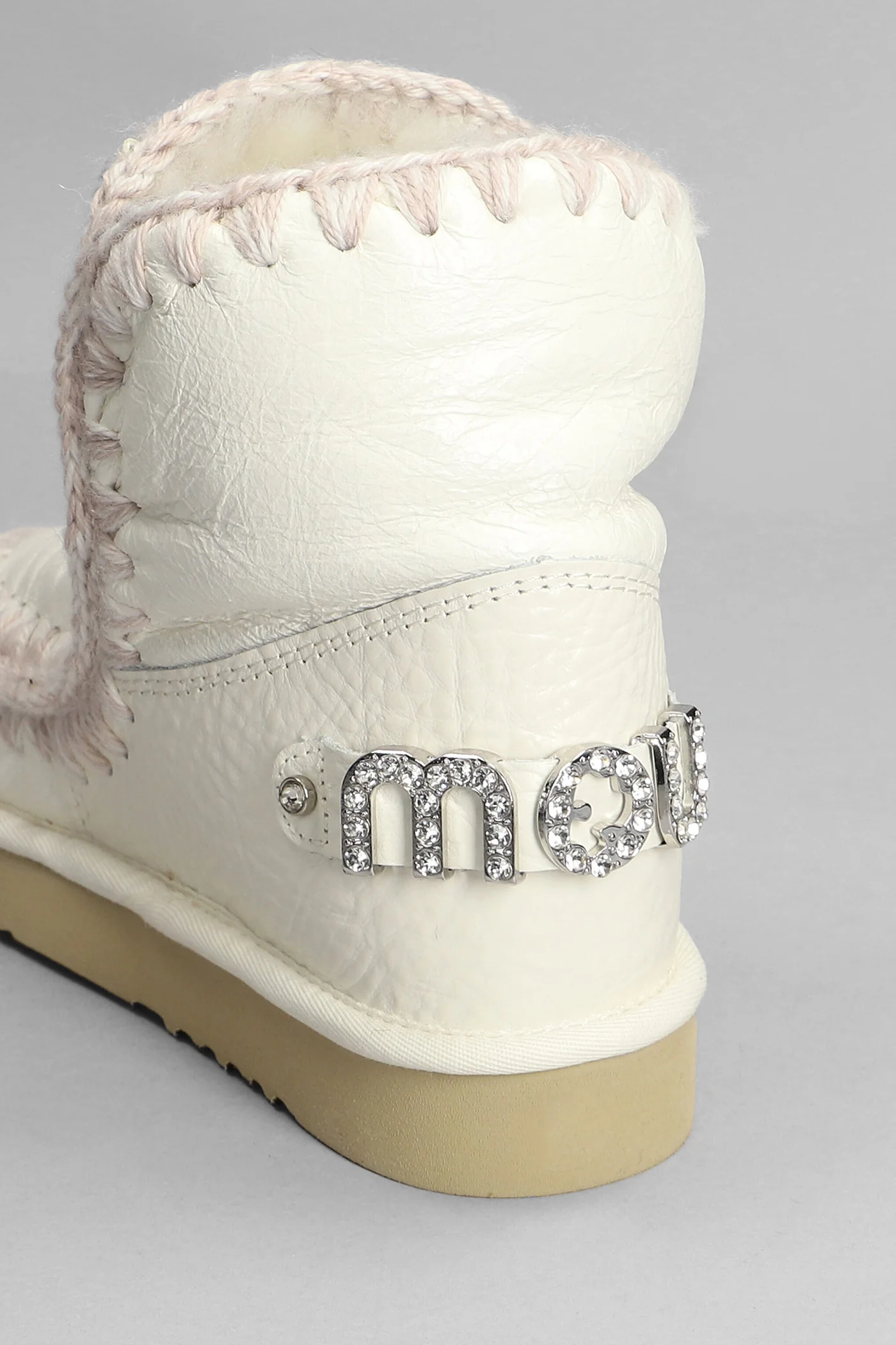 Eskimo 18 low heels Ankle boots in white leather - Image 15