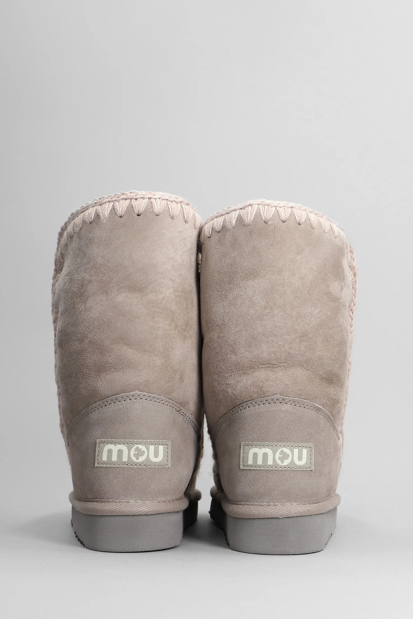 Eskimo 24 low heels Ankle boots in beige suede - Image 4