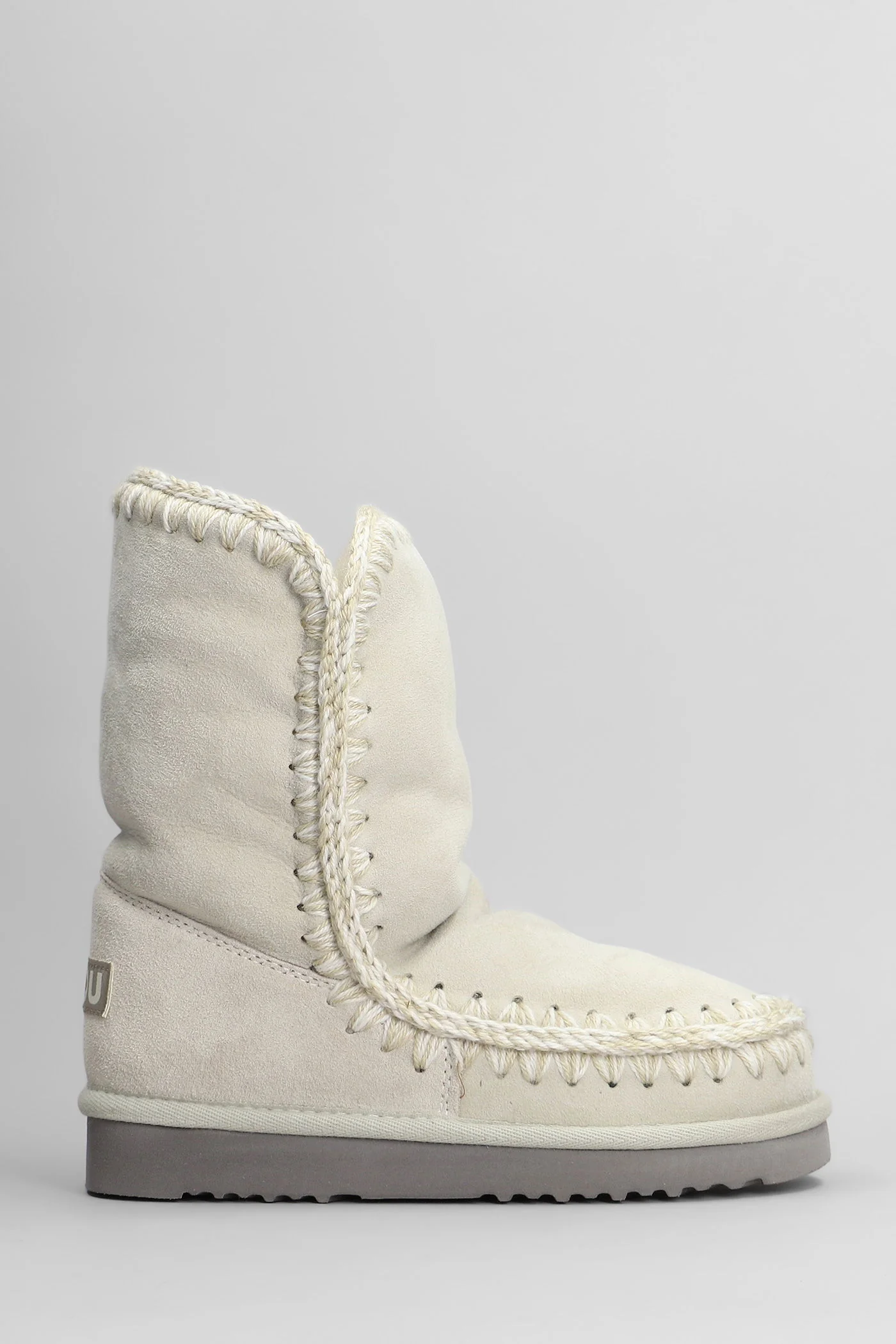 Eskimo 24 low heels Ankle boots in beige suede