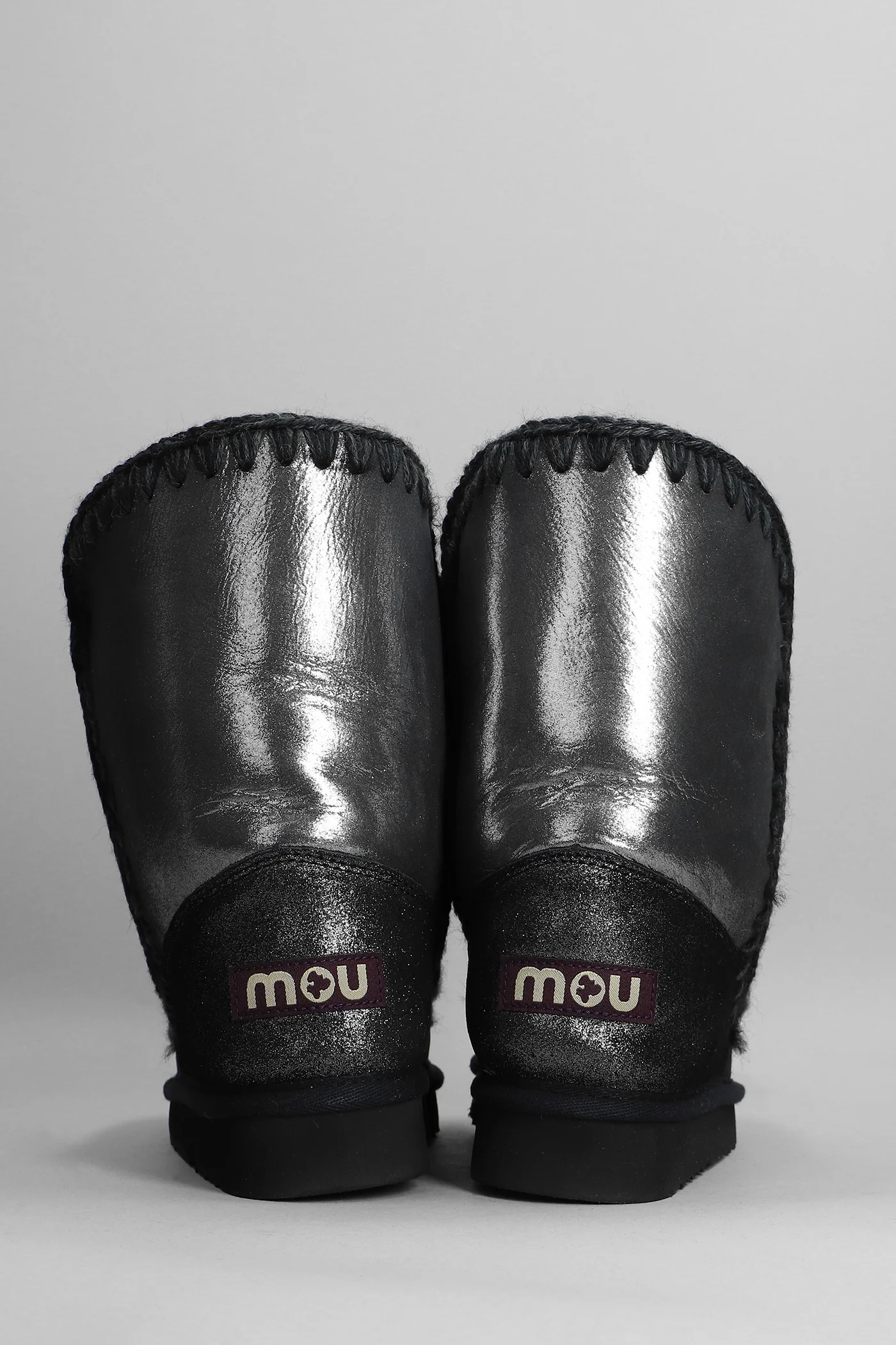 Eskimo 24 low heels Ankle boots in black glitter - Image 4