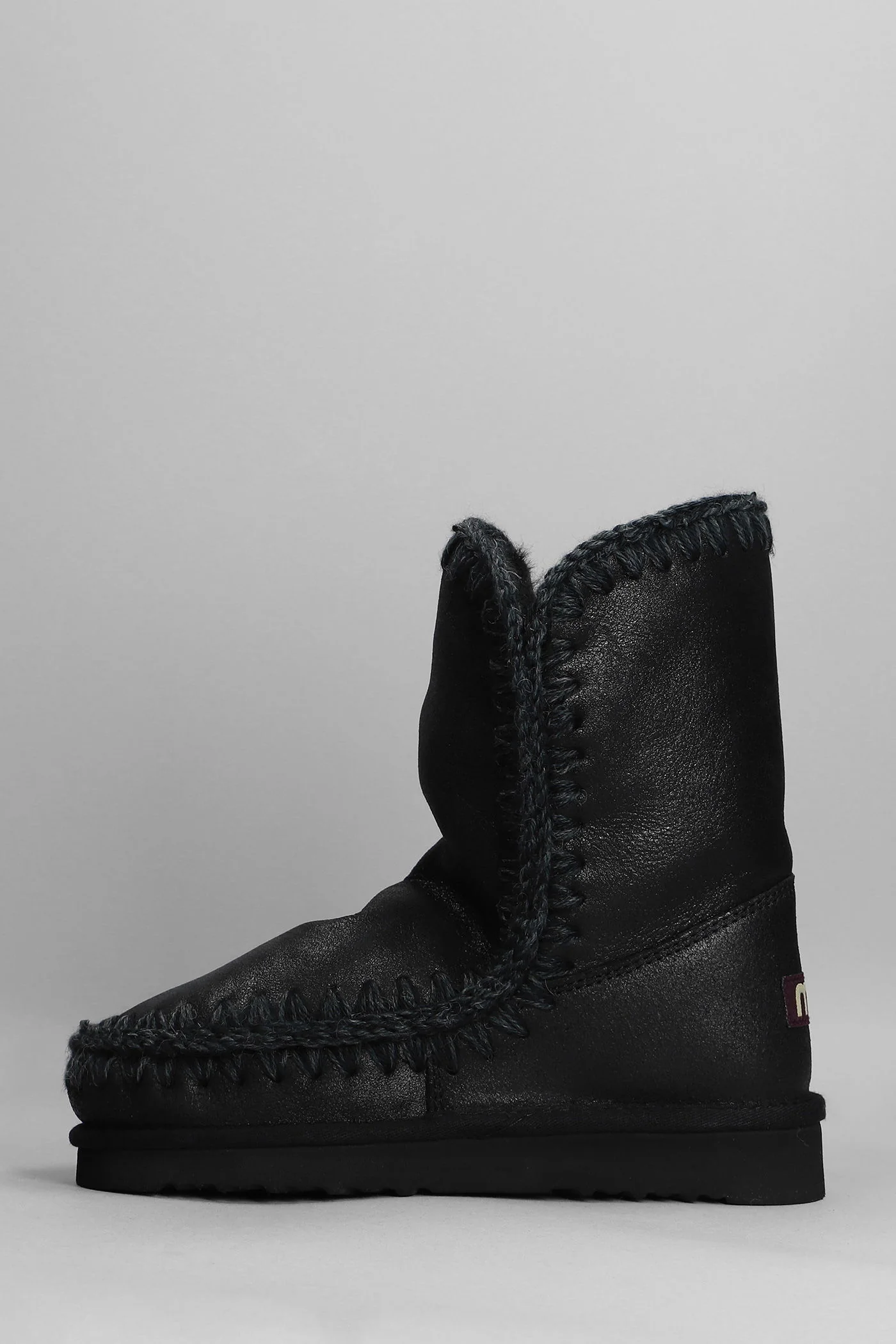 Eskimo 24 low heels Ankle boots in black leather - Image 3