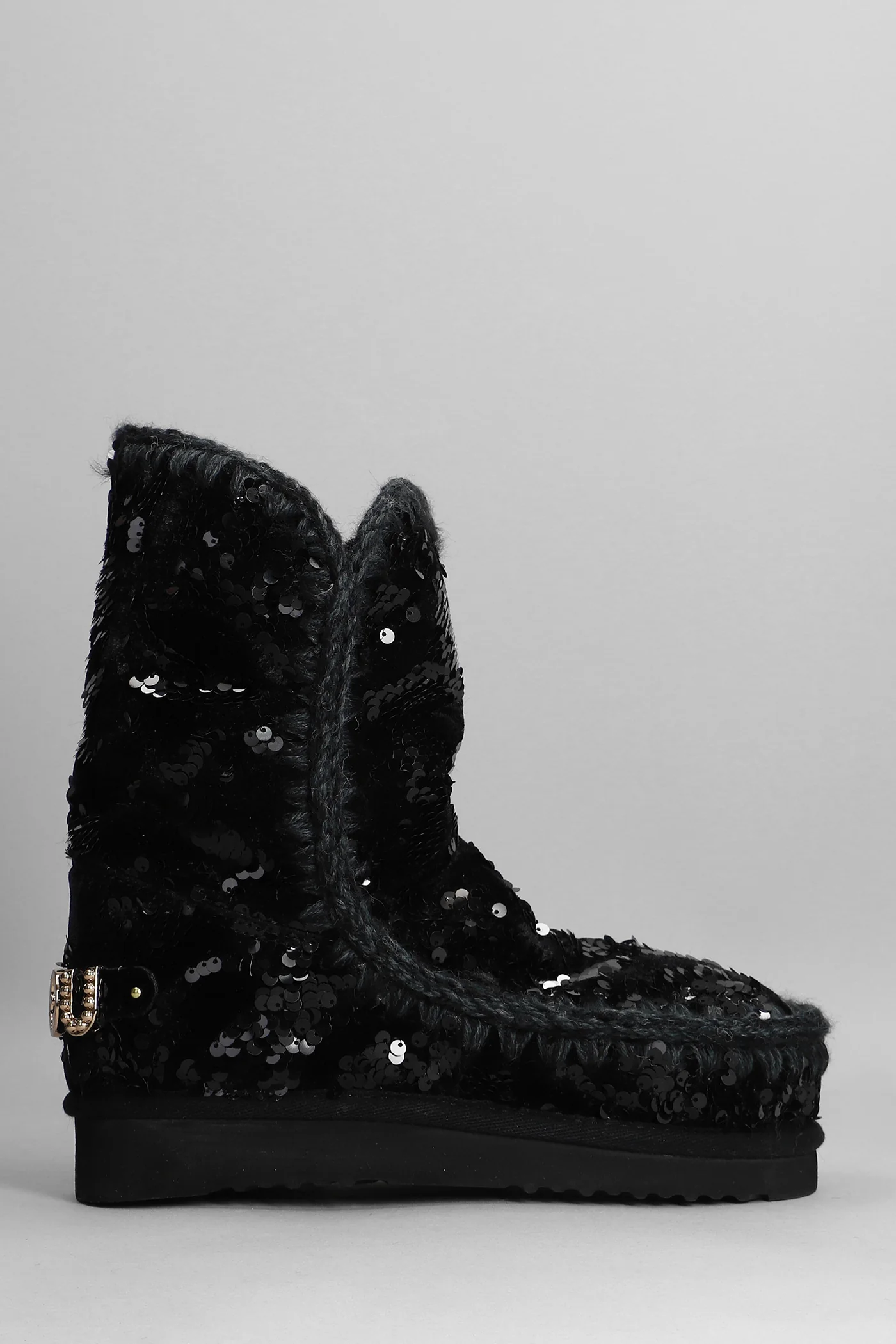 Eskimo 24 low heels Ankle boots in black suede