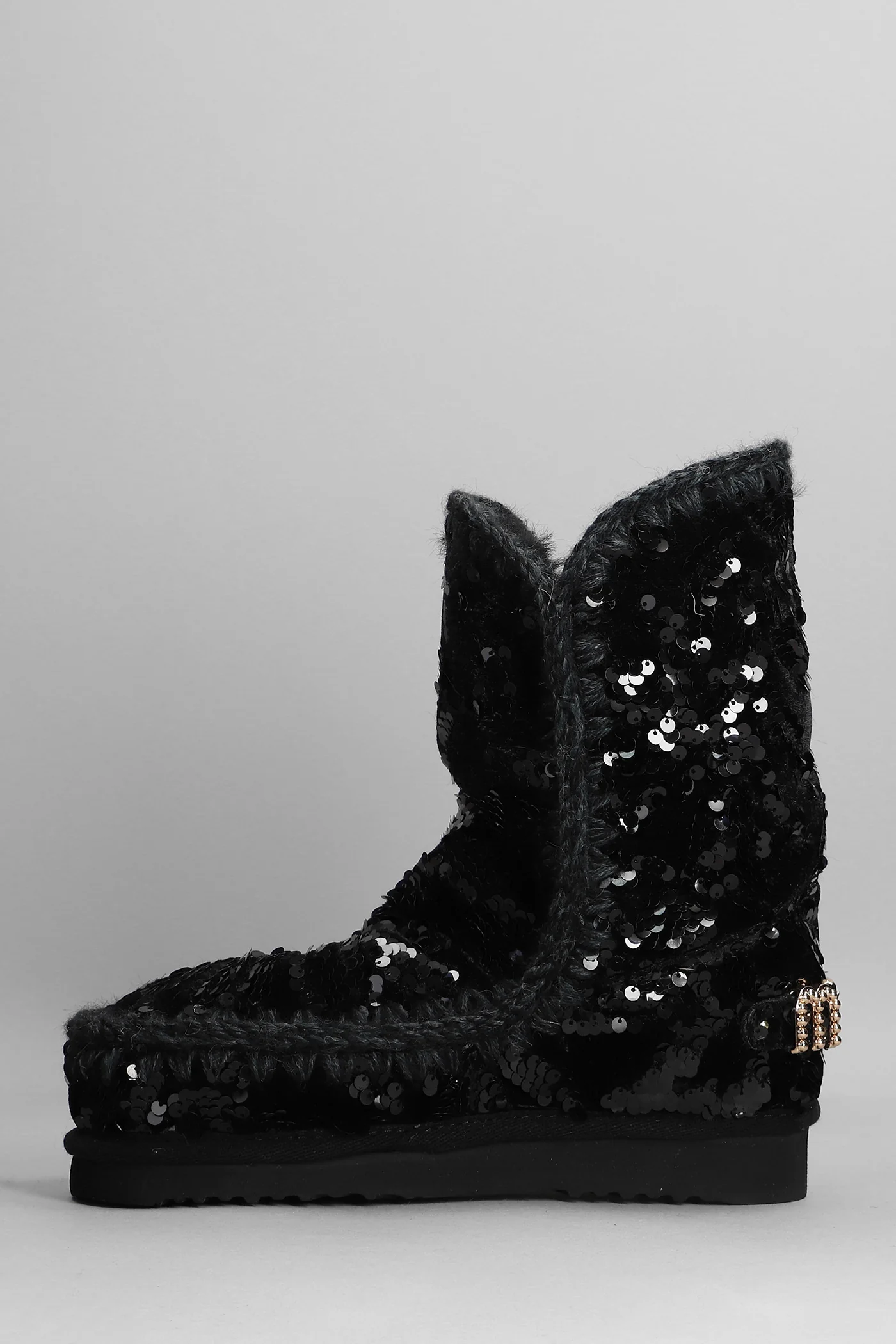 Eskimo 24 low heels Ankle boots in black suede - Image 3