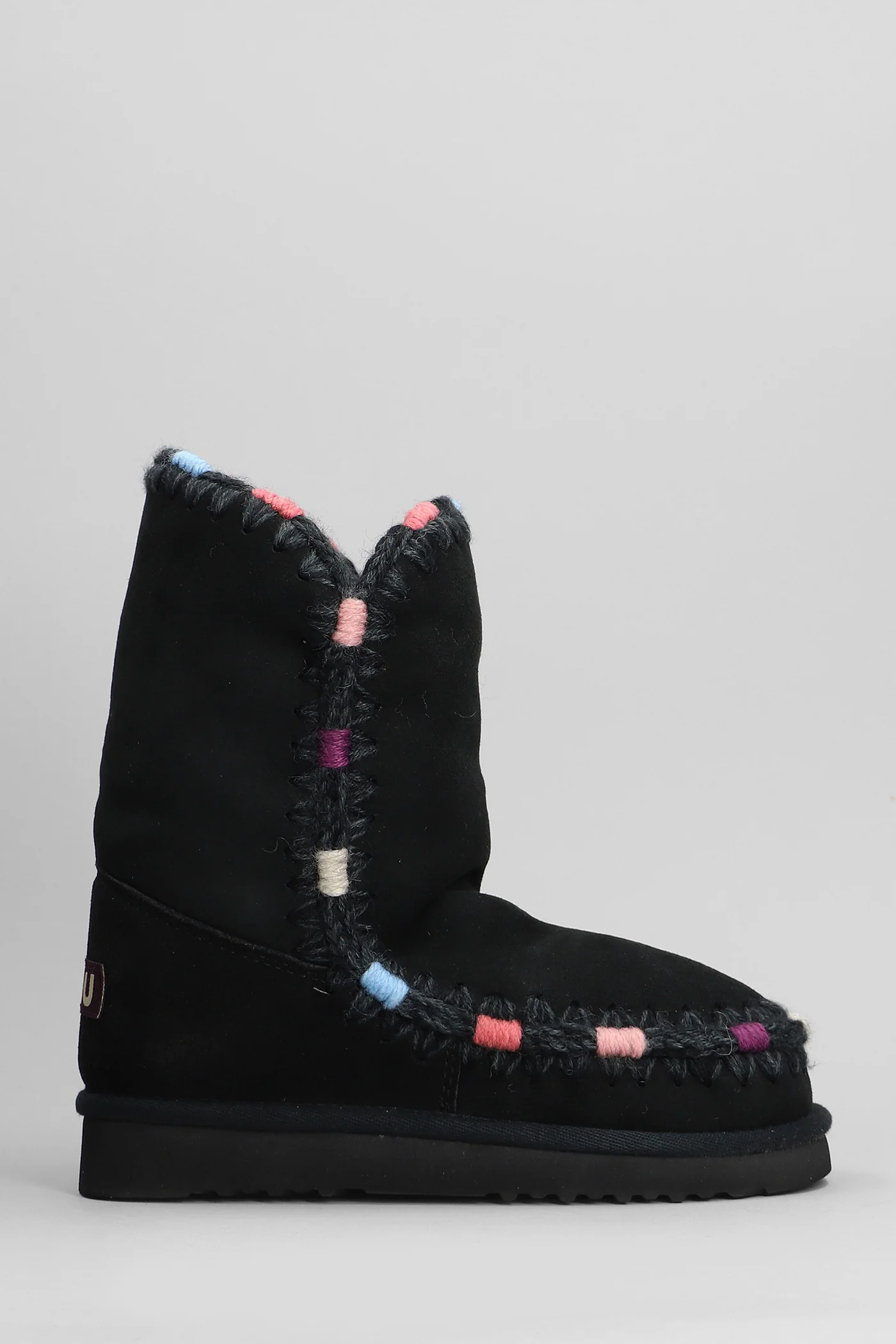 Eskimo 24 low heels Ankle boots in black suede