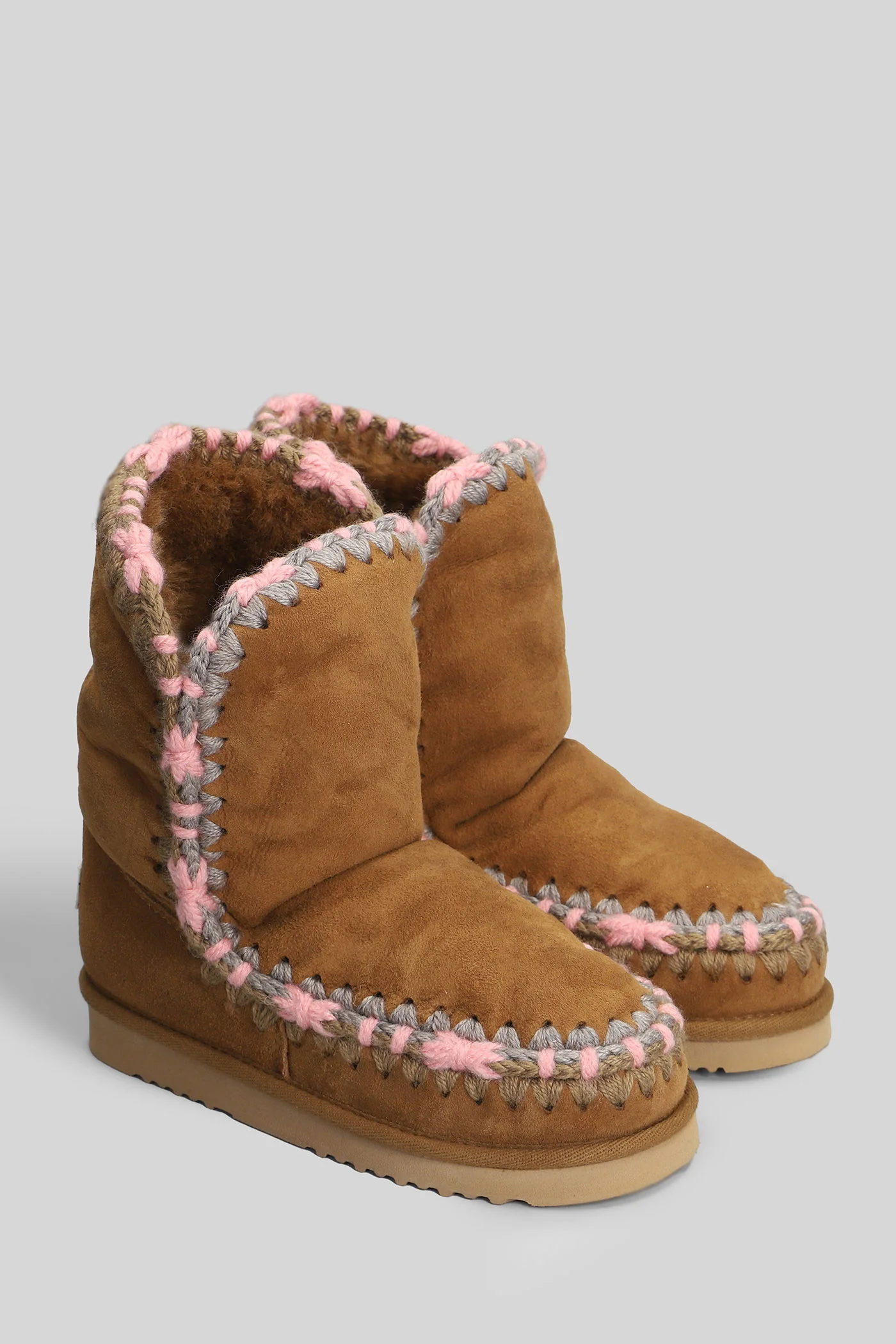 Eskimo 24 low heels Ankle boots in brown suede - Image 2