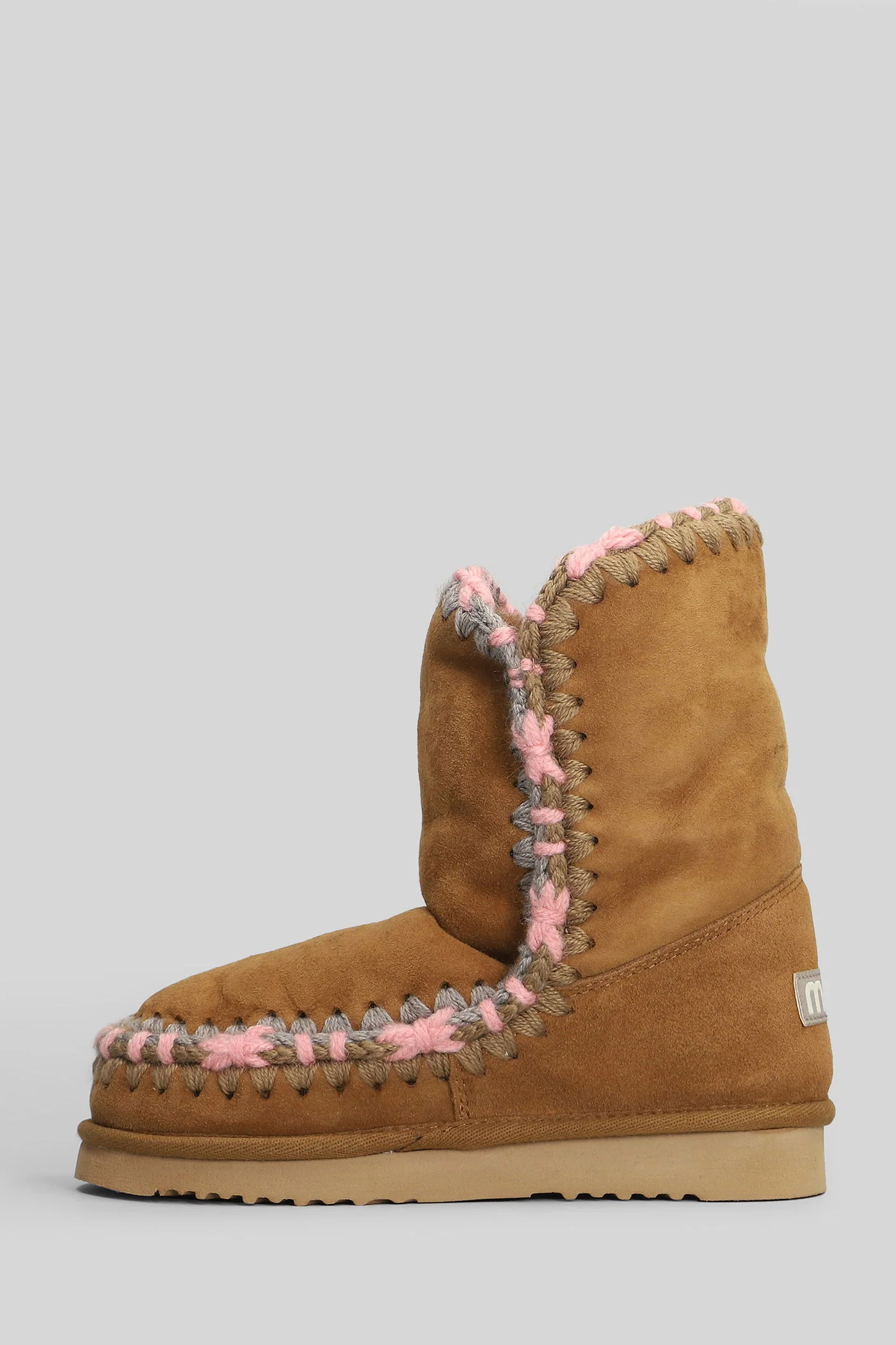 Eskimo 24 low heels Ankle boots in brown suede - Image 3