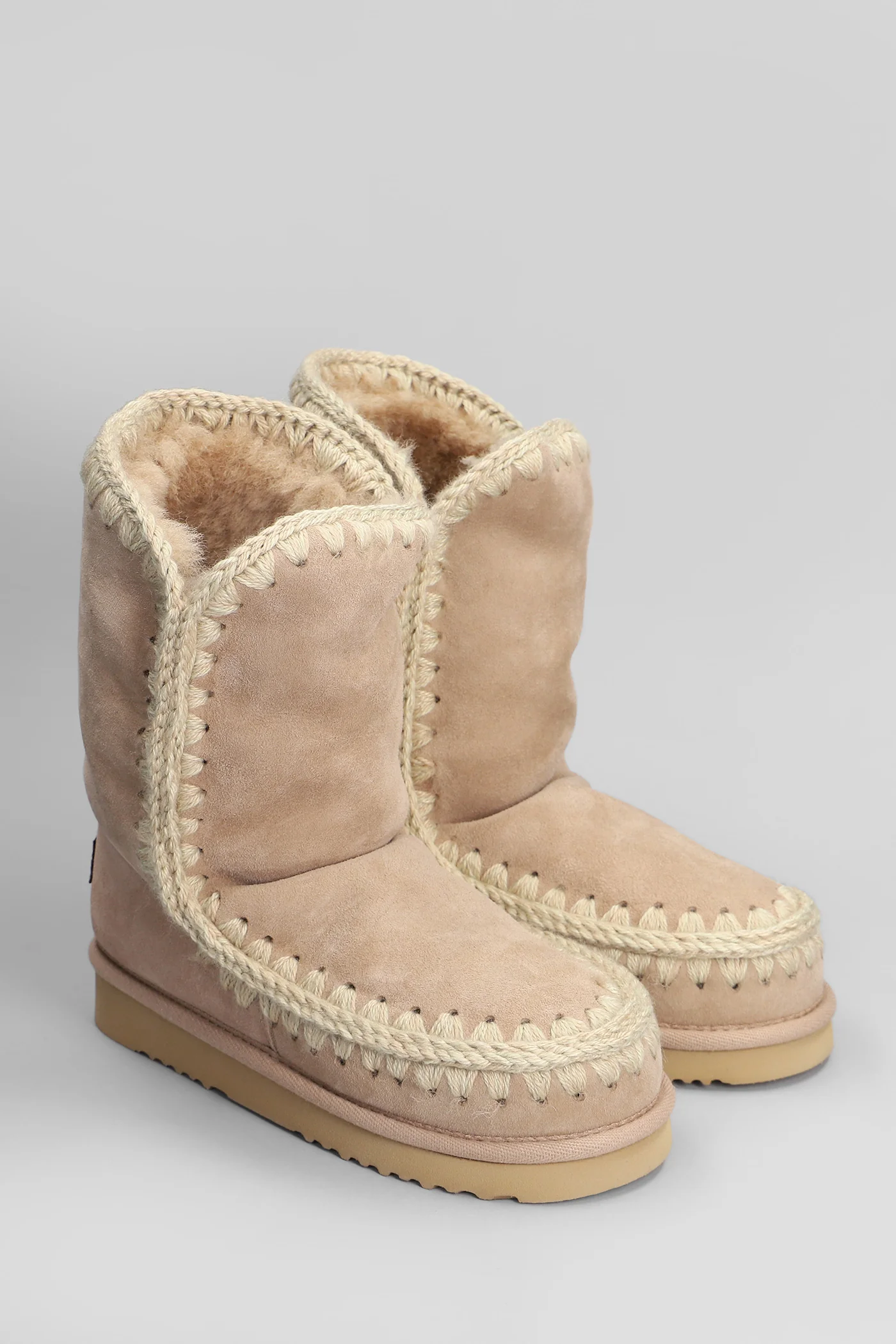 Eskimo 24 low heels Ankle boots in Camel suede - Image 2