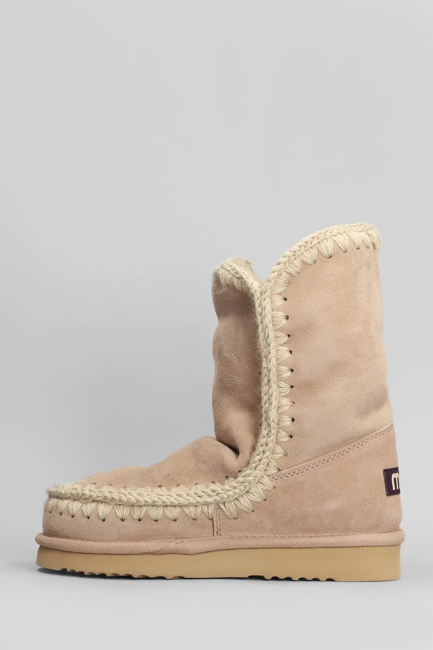 Eskimo 24 low heels Ankle boots in Camel suede - Image 3