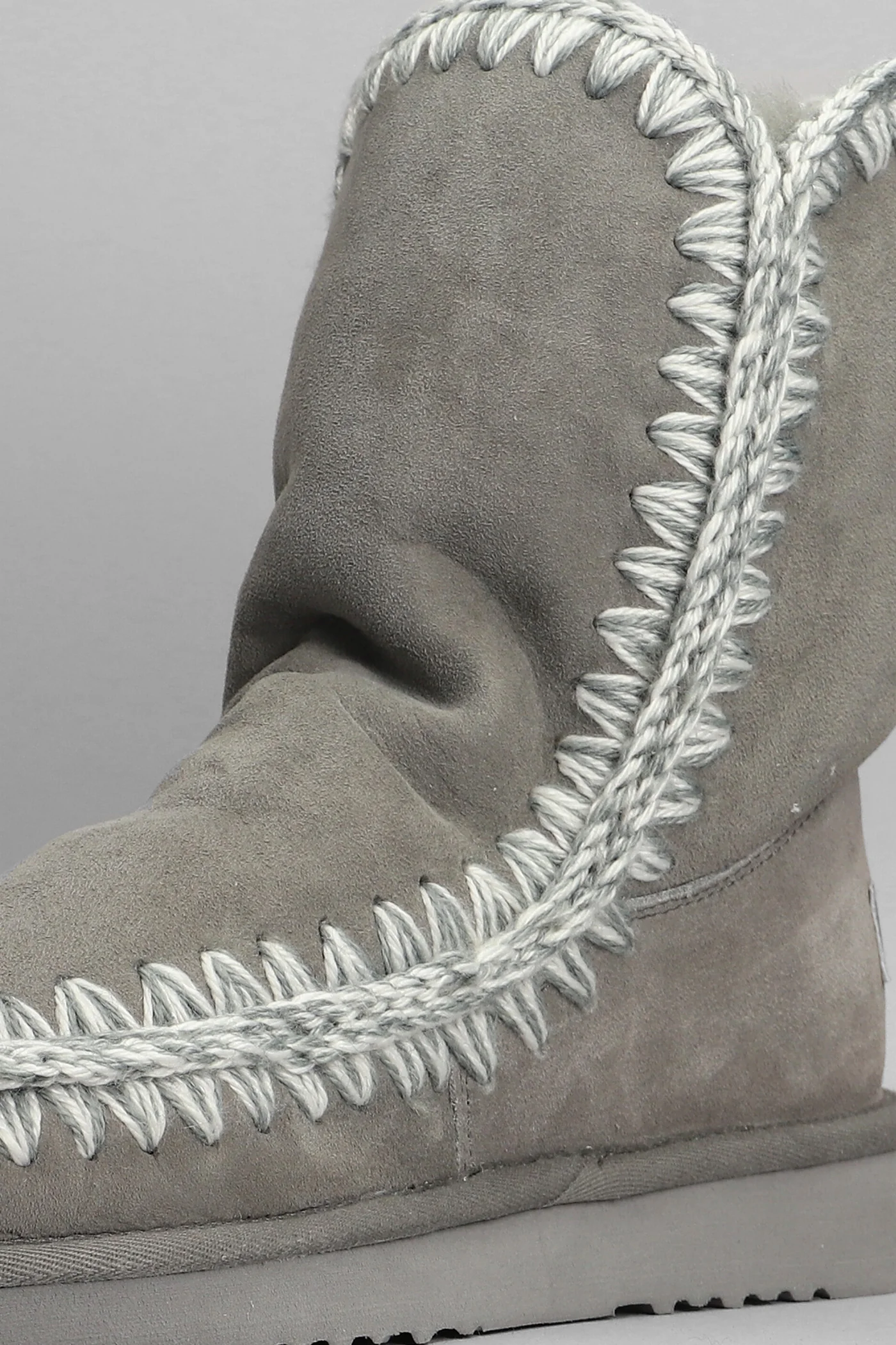 Eskimo 24 low heels Ankle boots in grey suede - Image 5