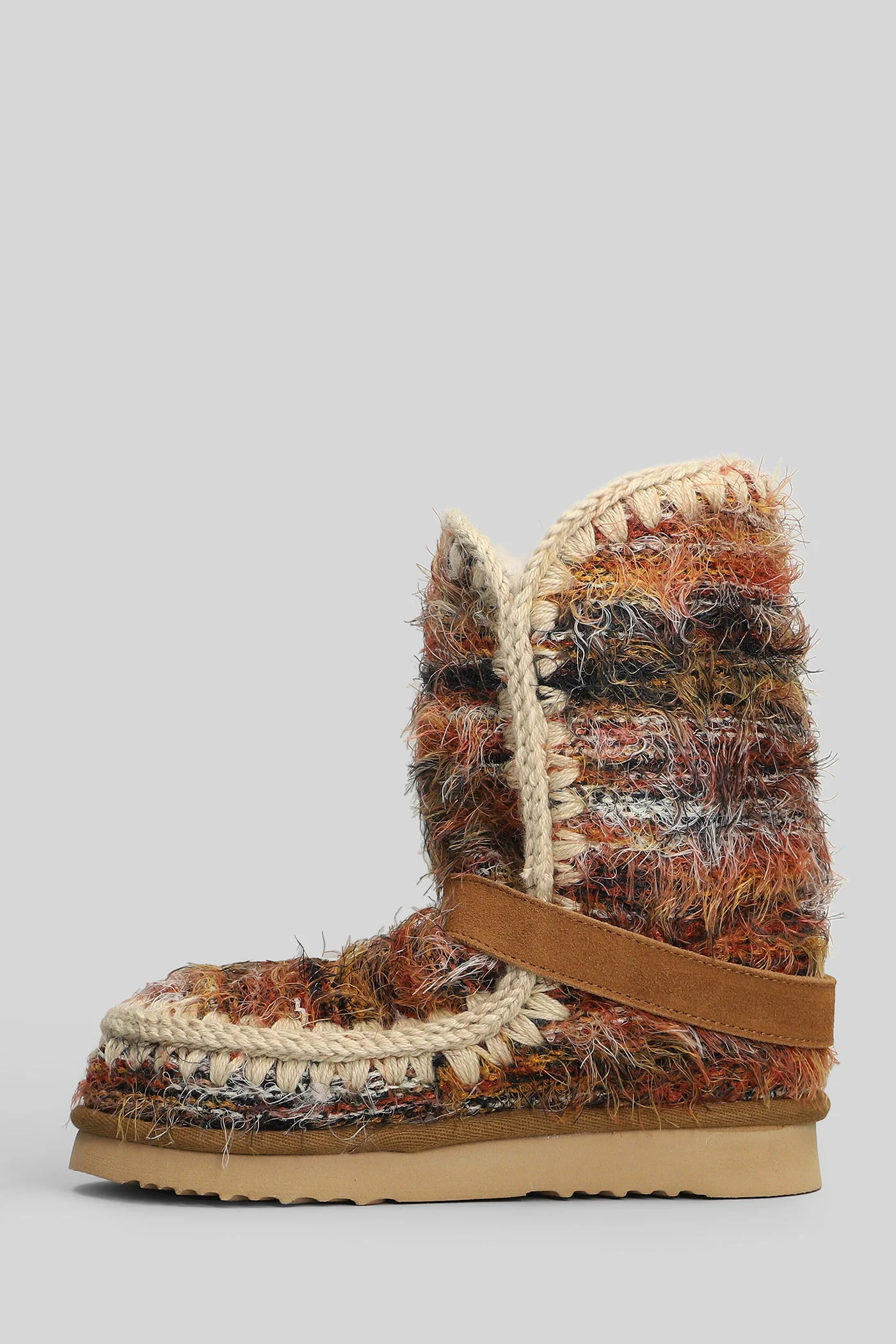 Eskimo 24 low heels Ankle boots in multicolor wool - Image 3