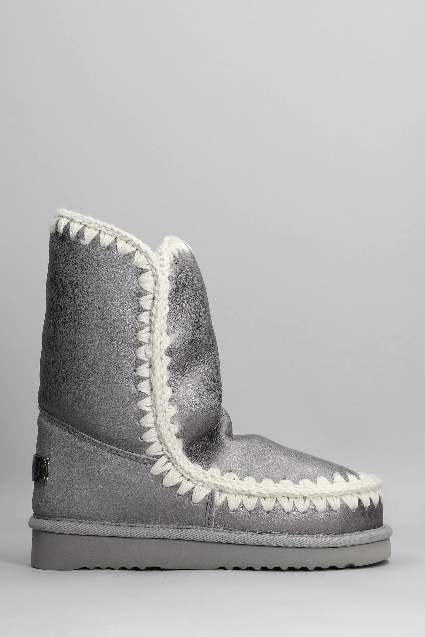 Eskimo 24 low heels Ankle boots in silver glitter