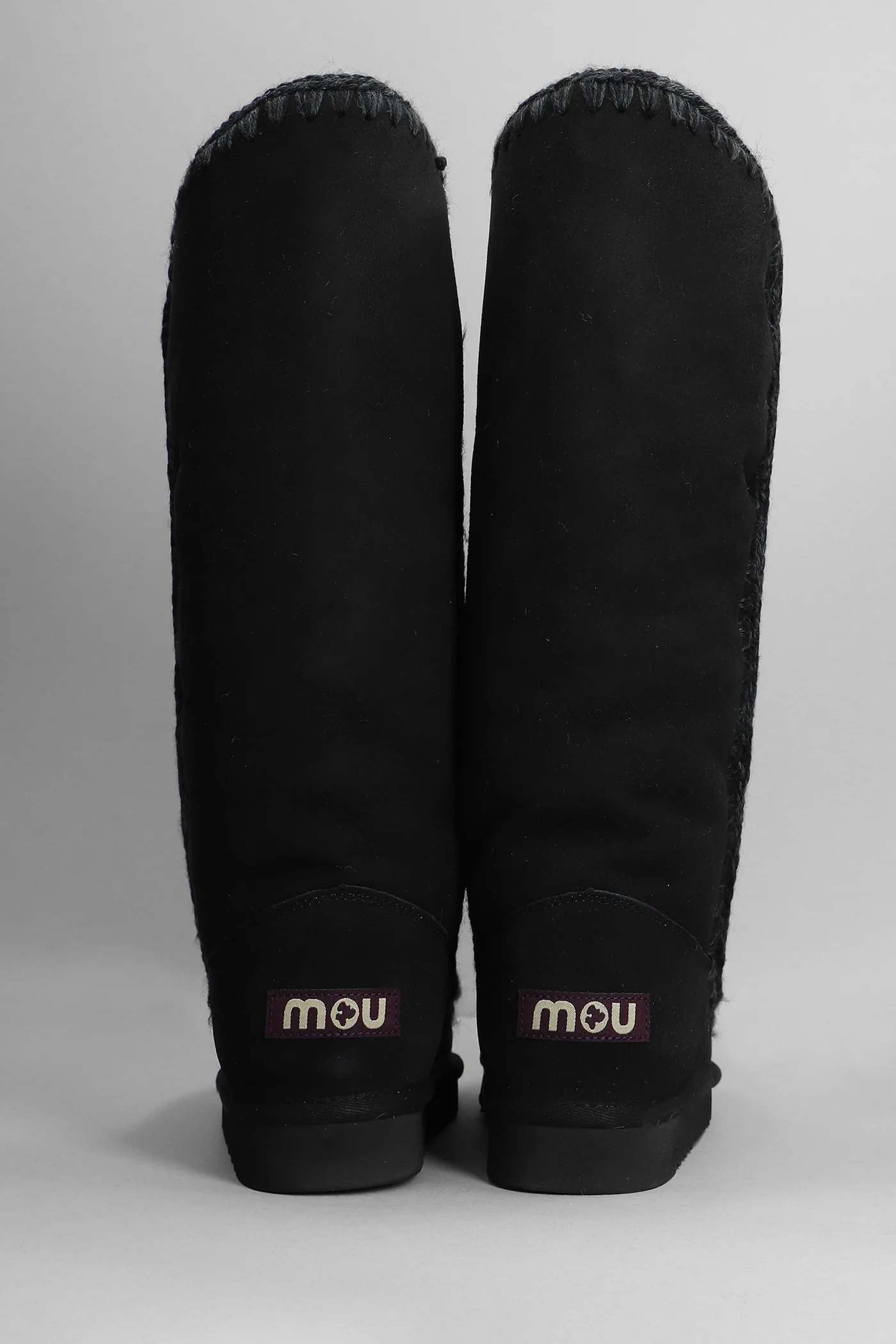 Eskimo 40 low heels boots in black suede - Image 4