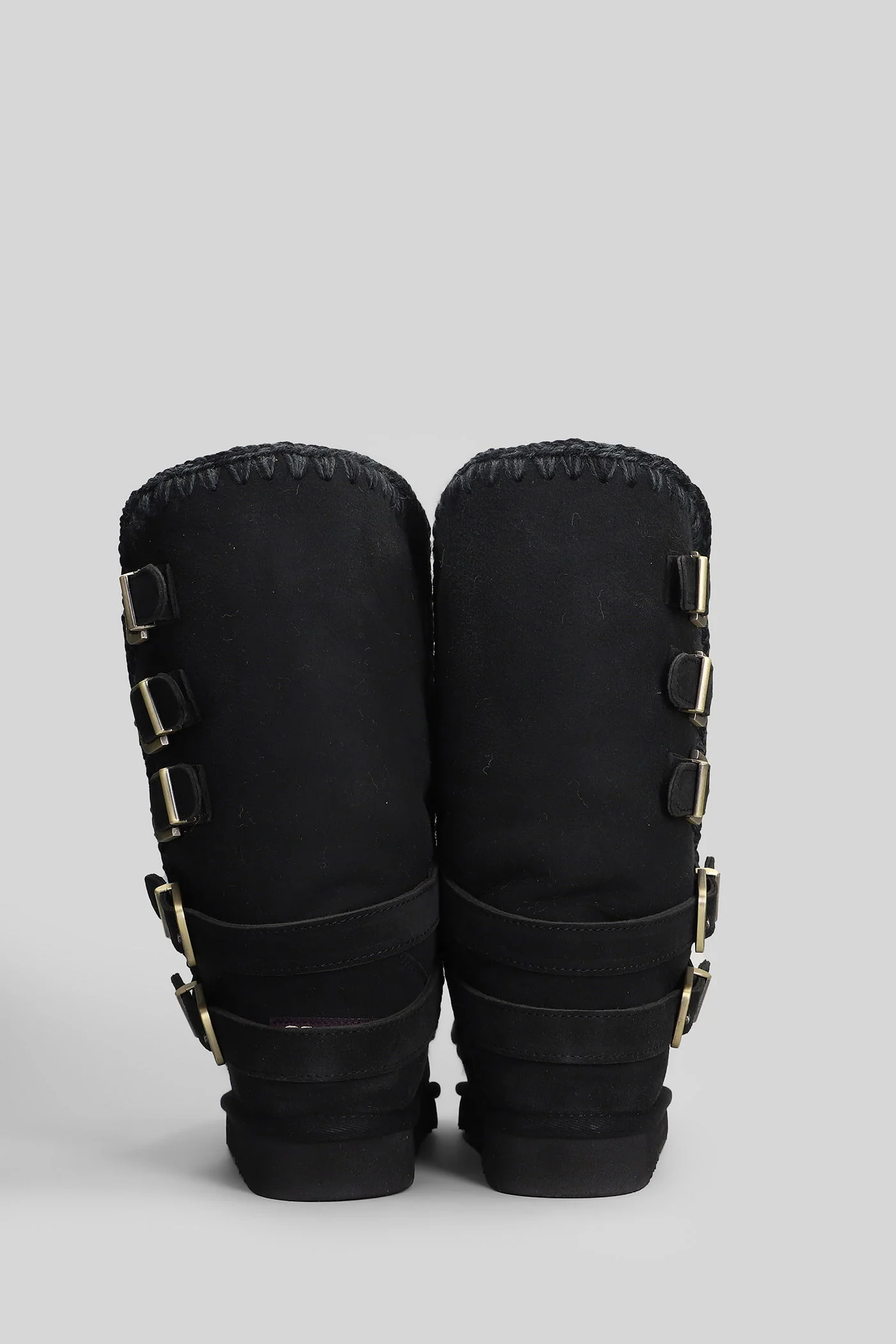 Eskimo 40 low heels boots in black suede - Image 9