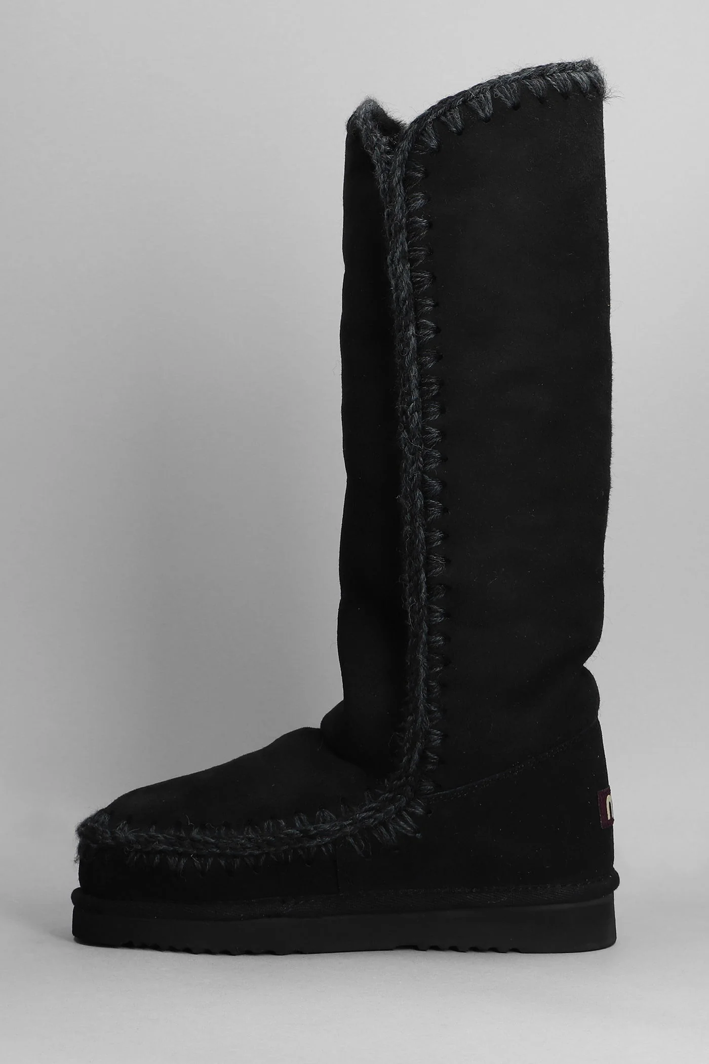Eskimo 40 low heels boots in black suede - Image 3