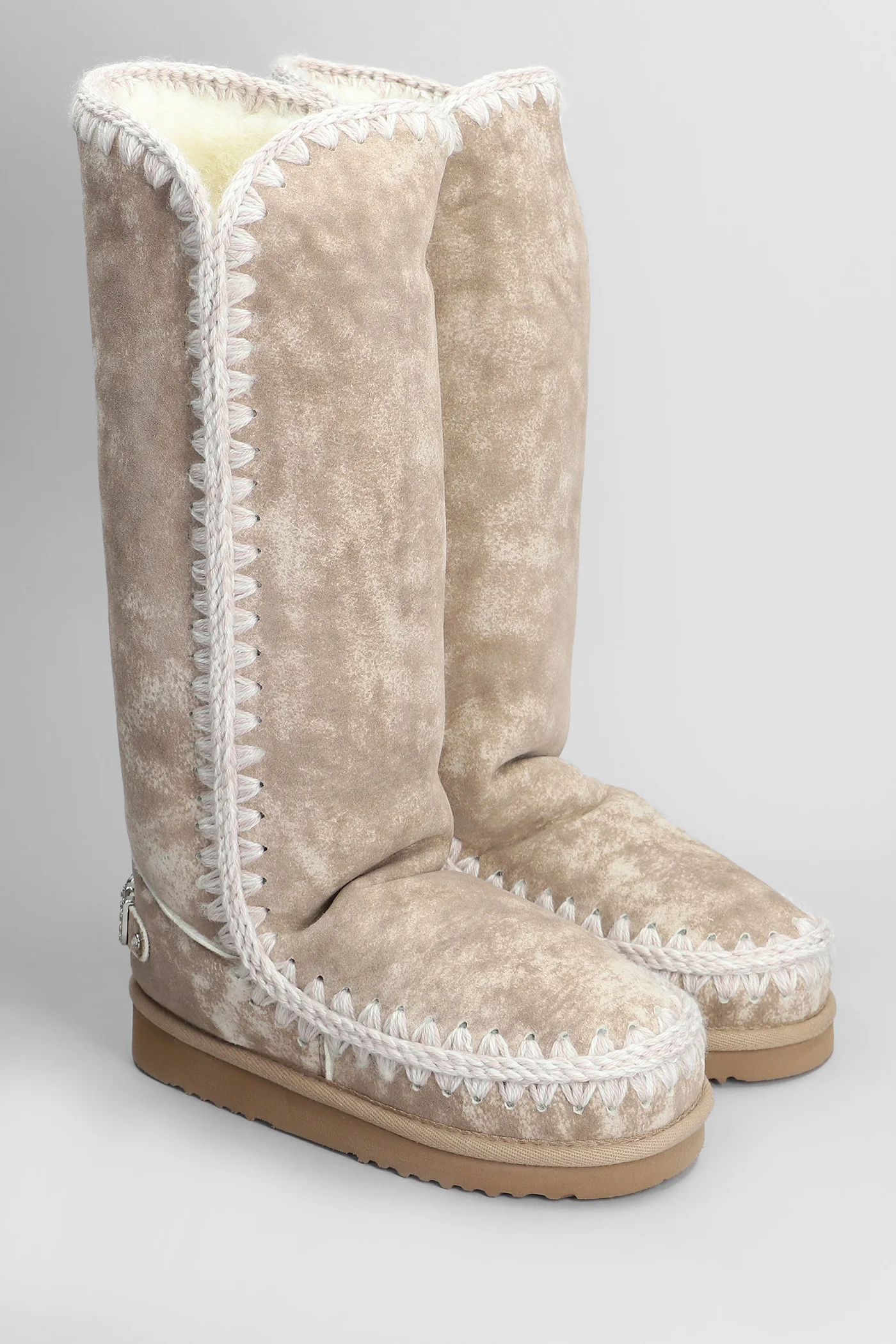 Eskimo 40 low heels boots in Camel leather - Image 2