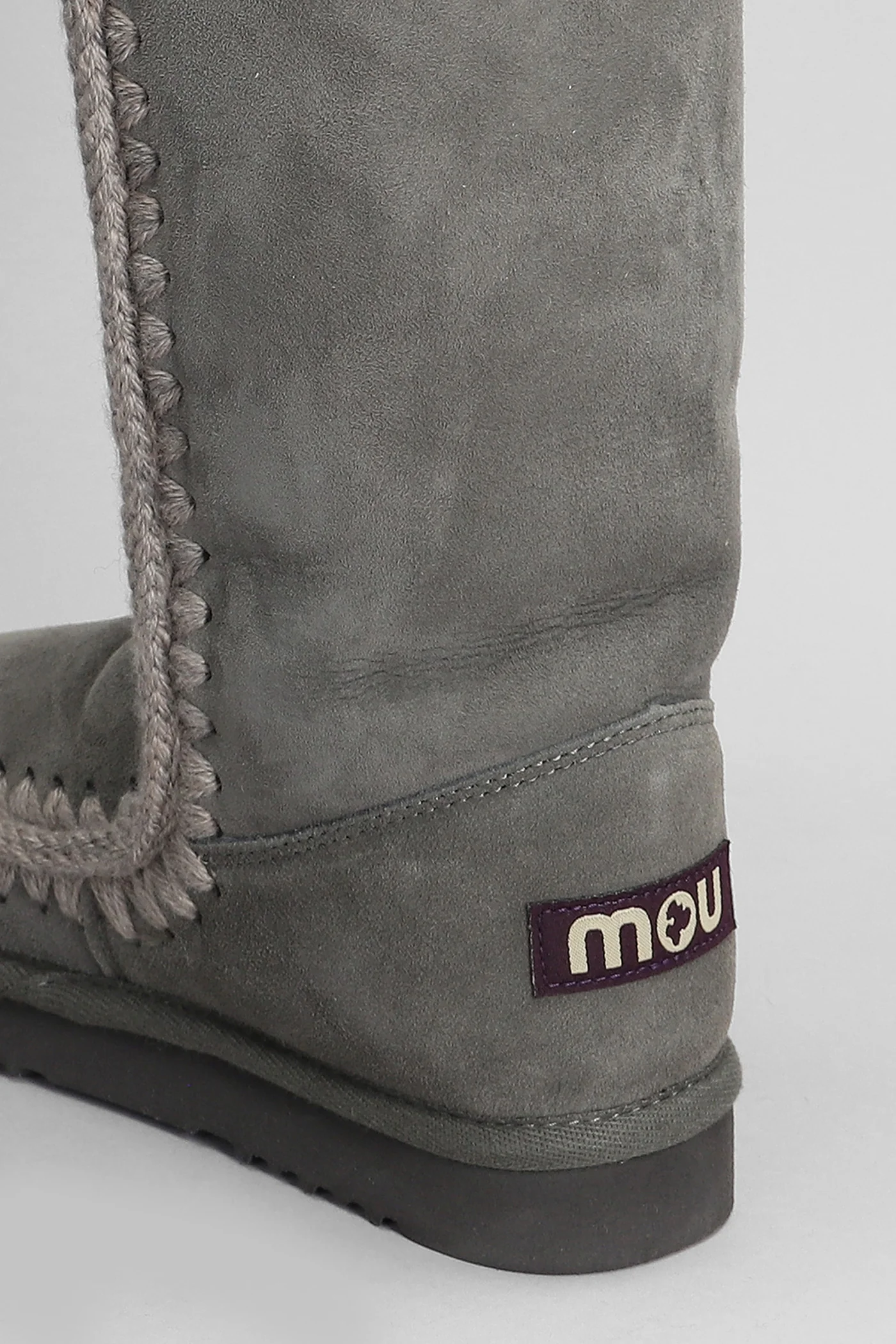 Eskimo 40 low heels boots in grey suede - Image 5