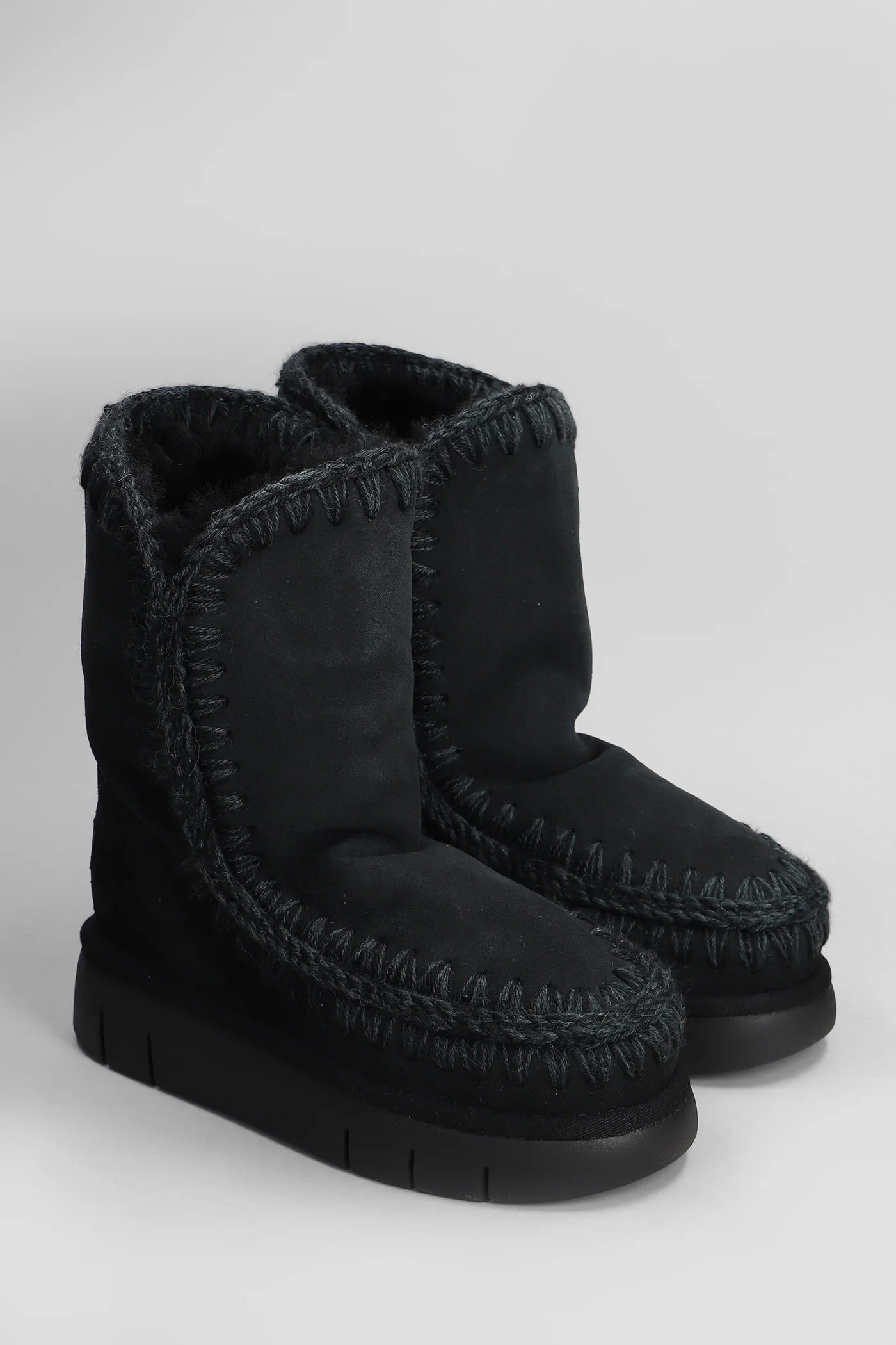 Eskimo bounce 24 low heels Ankle boots in black suede - Image 2